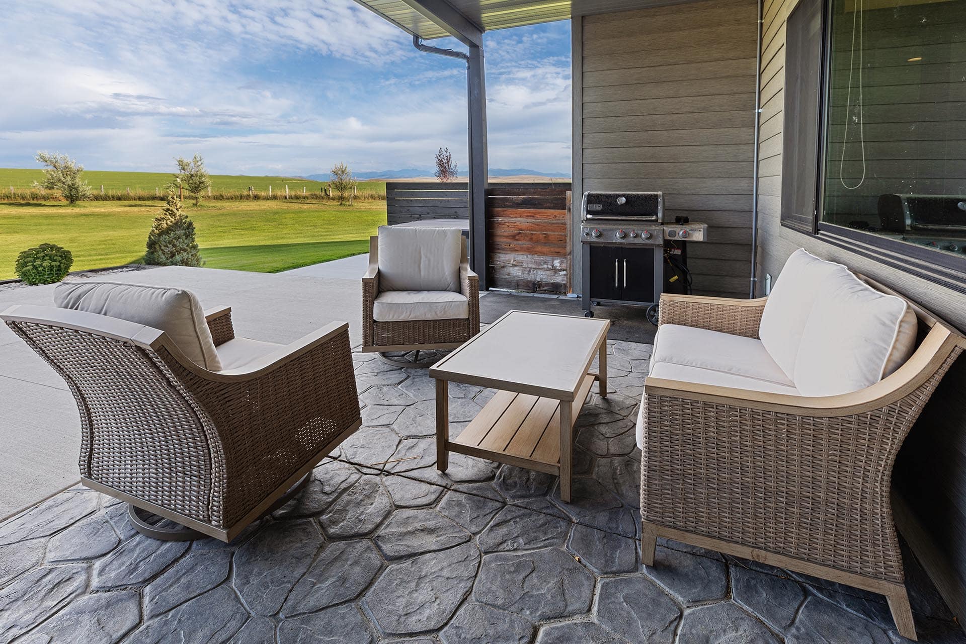 covered outdoor living area for sale montana hollowtop homestead