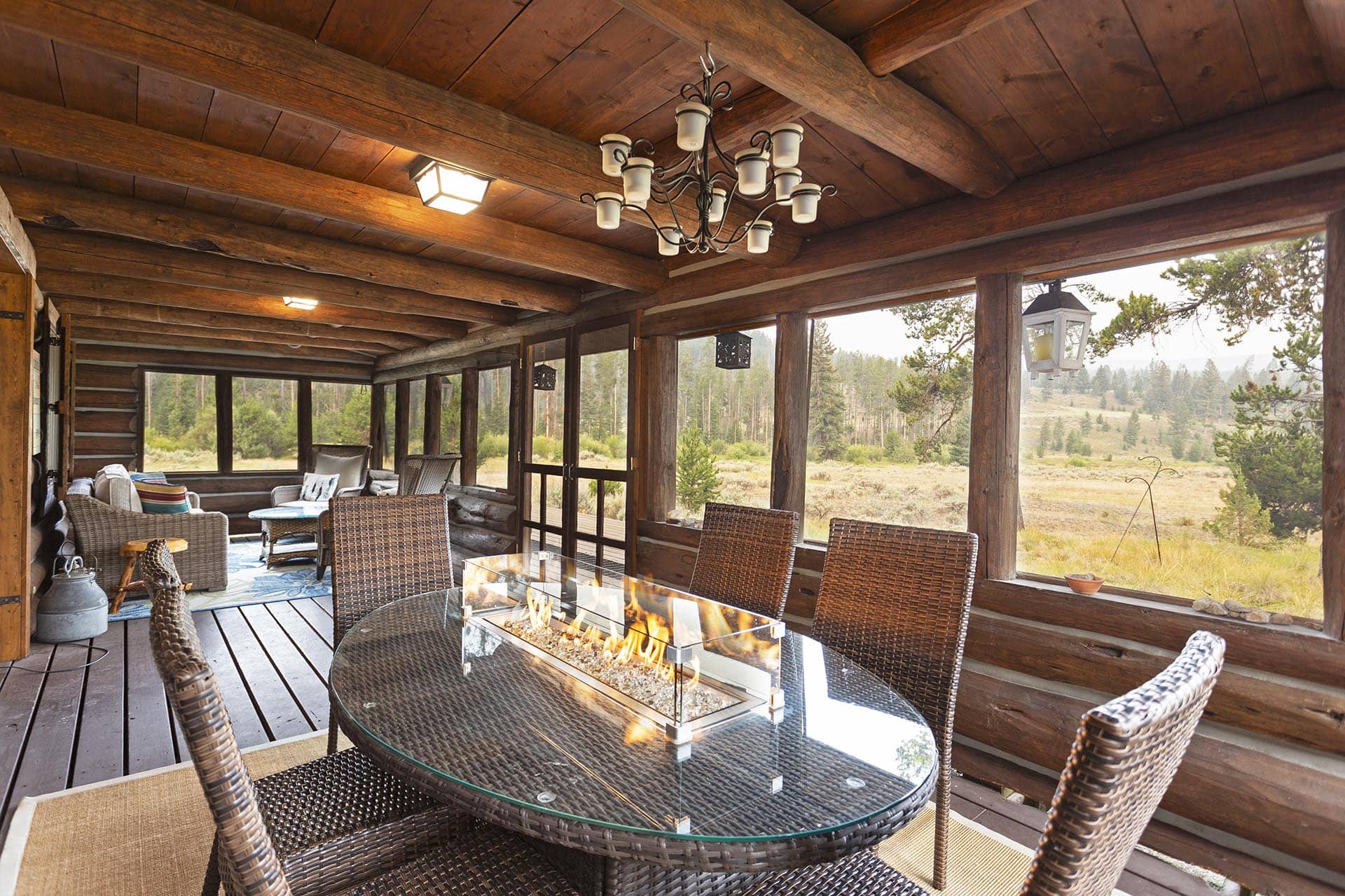 fine dining outdoors rock creek Montana Middle Fork Rock Creek Retreat