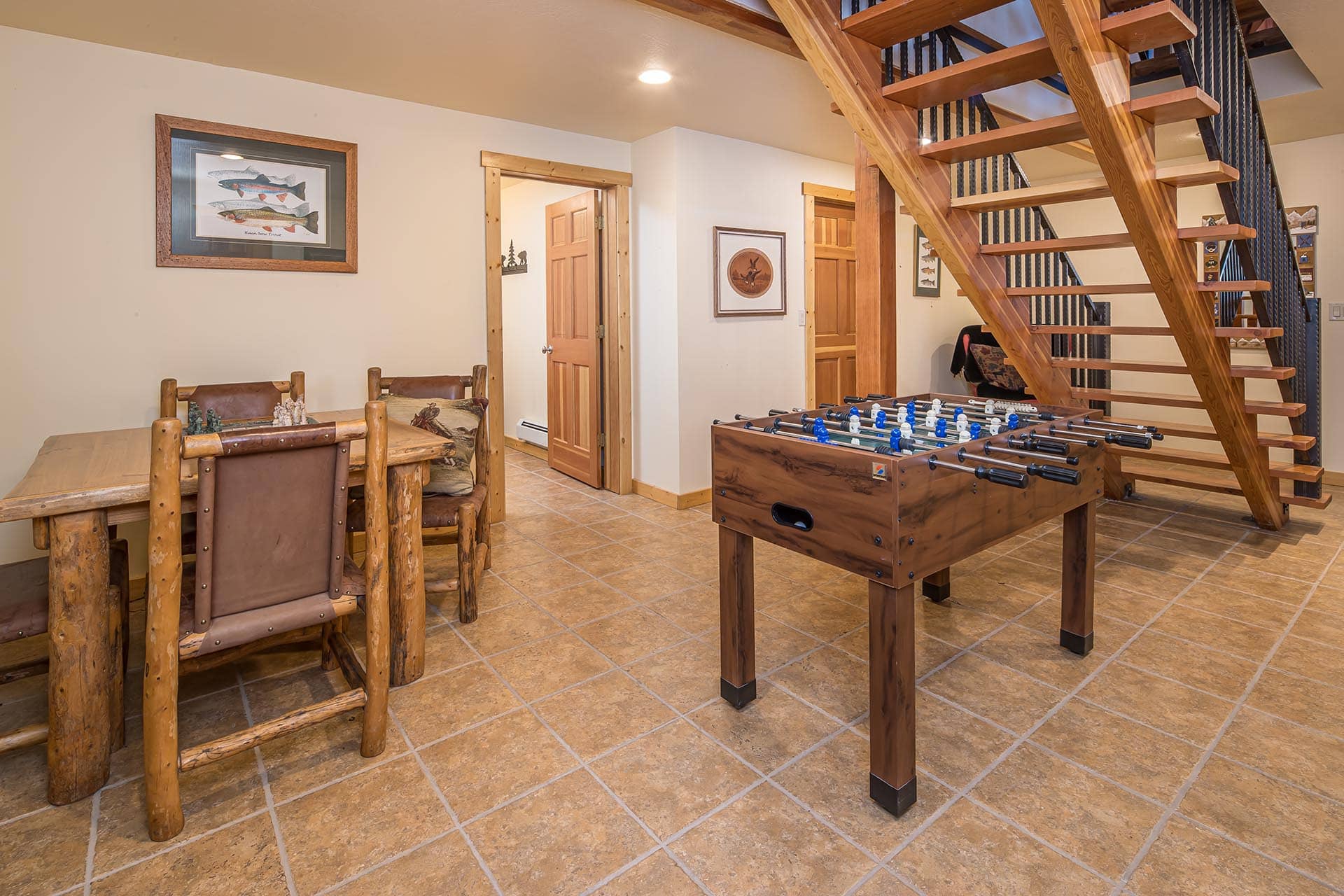 game room foosball table montana elk ranch