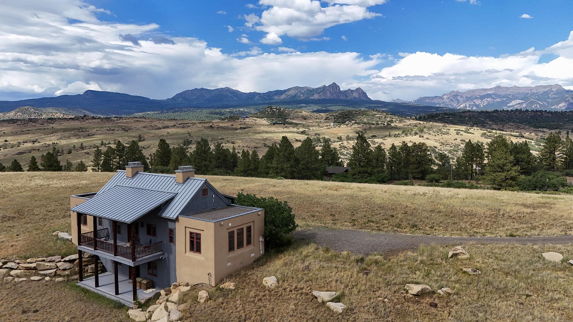 guesthouse with expansive mountain views land colorado endless vista ranch