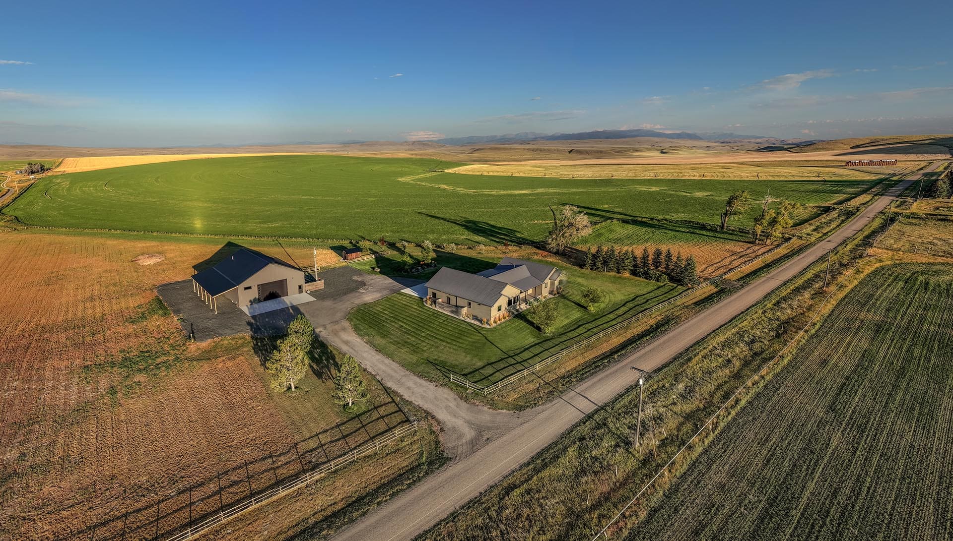 irrigated farm land with home montana hollowtop homestead