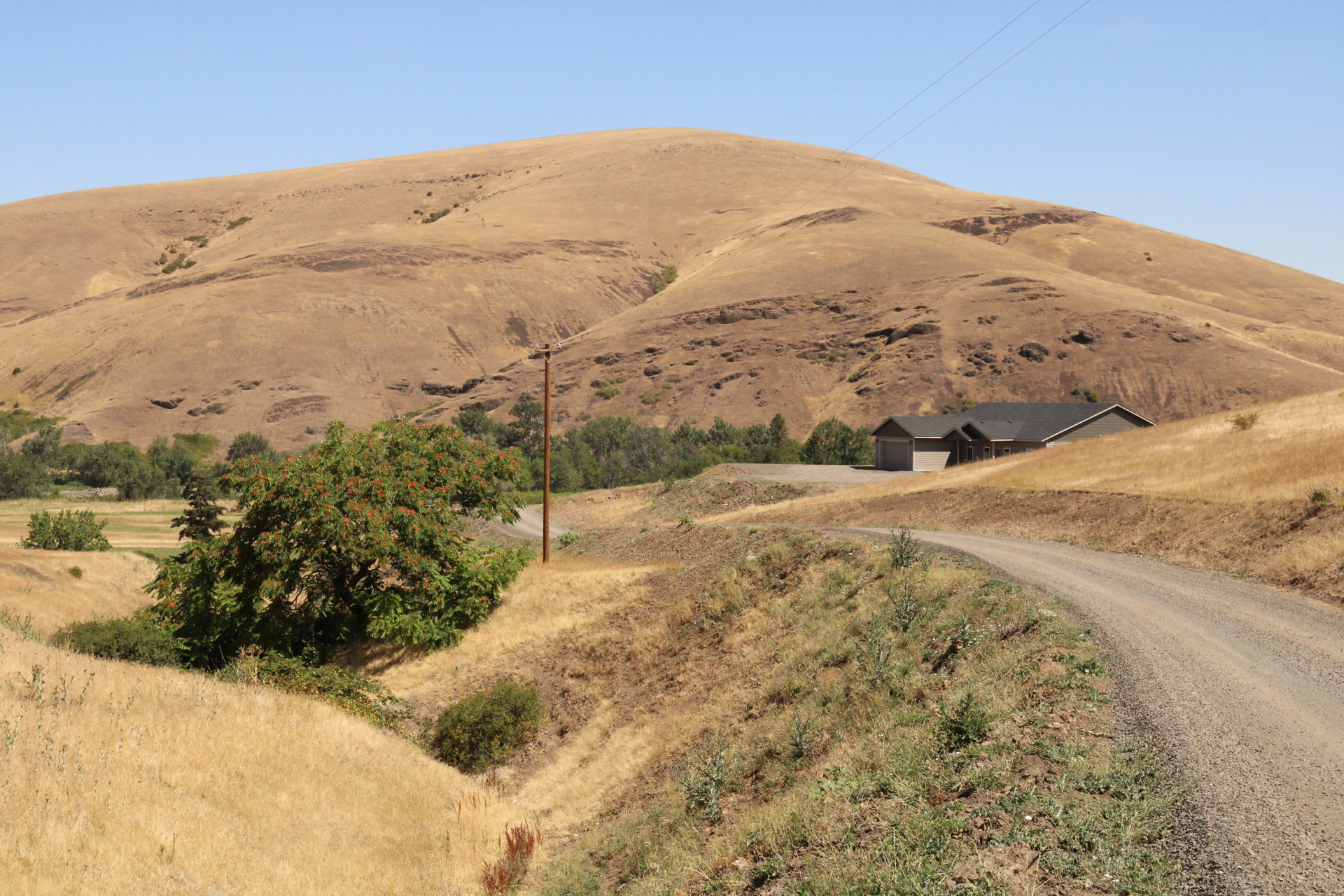 lower house and property aerial oregon McKay Creek Homestead