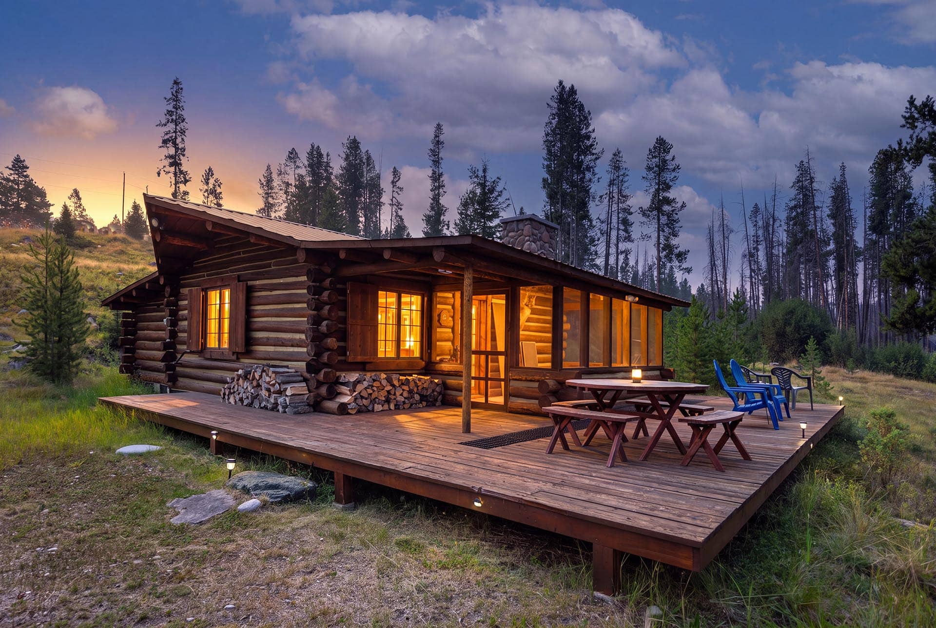 luxury guest cabin rock creek montana middle fork rock reek retreat