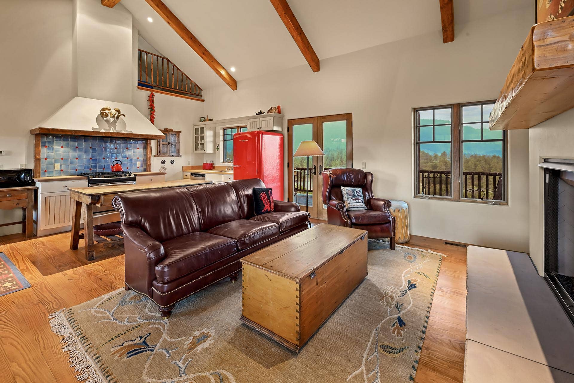 luxury interior living room and kitchen colorado endless vista ranch