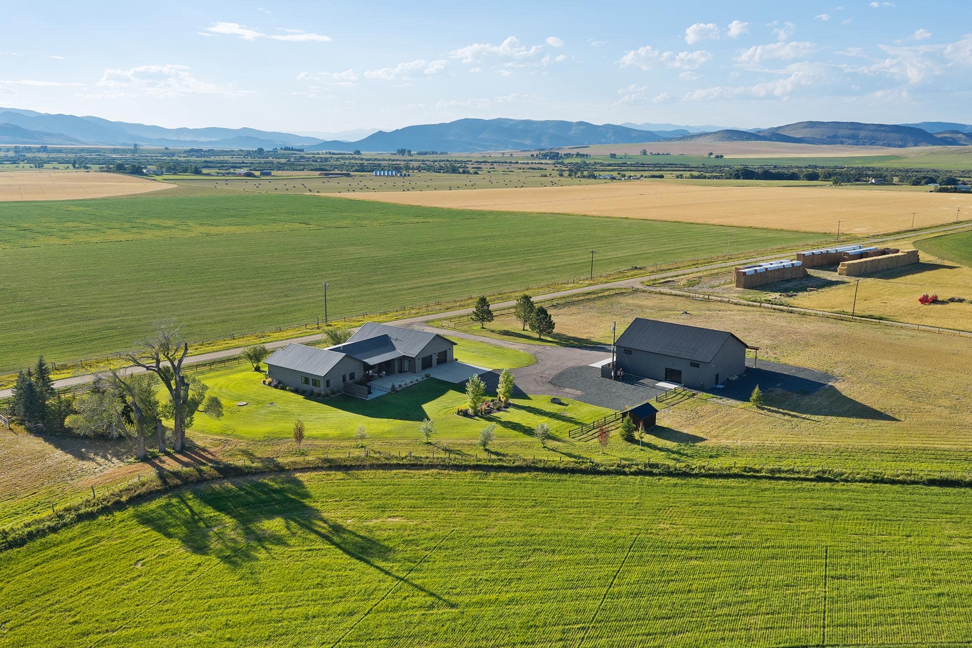 modern home and shop property for sale montana hollowtop homestead