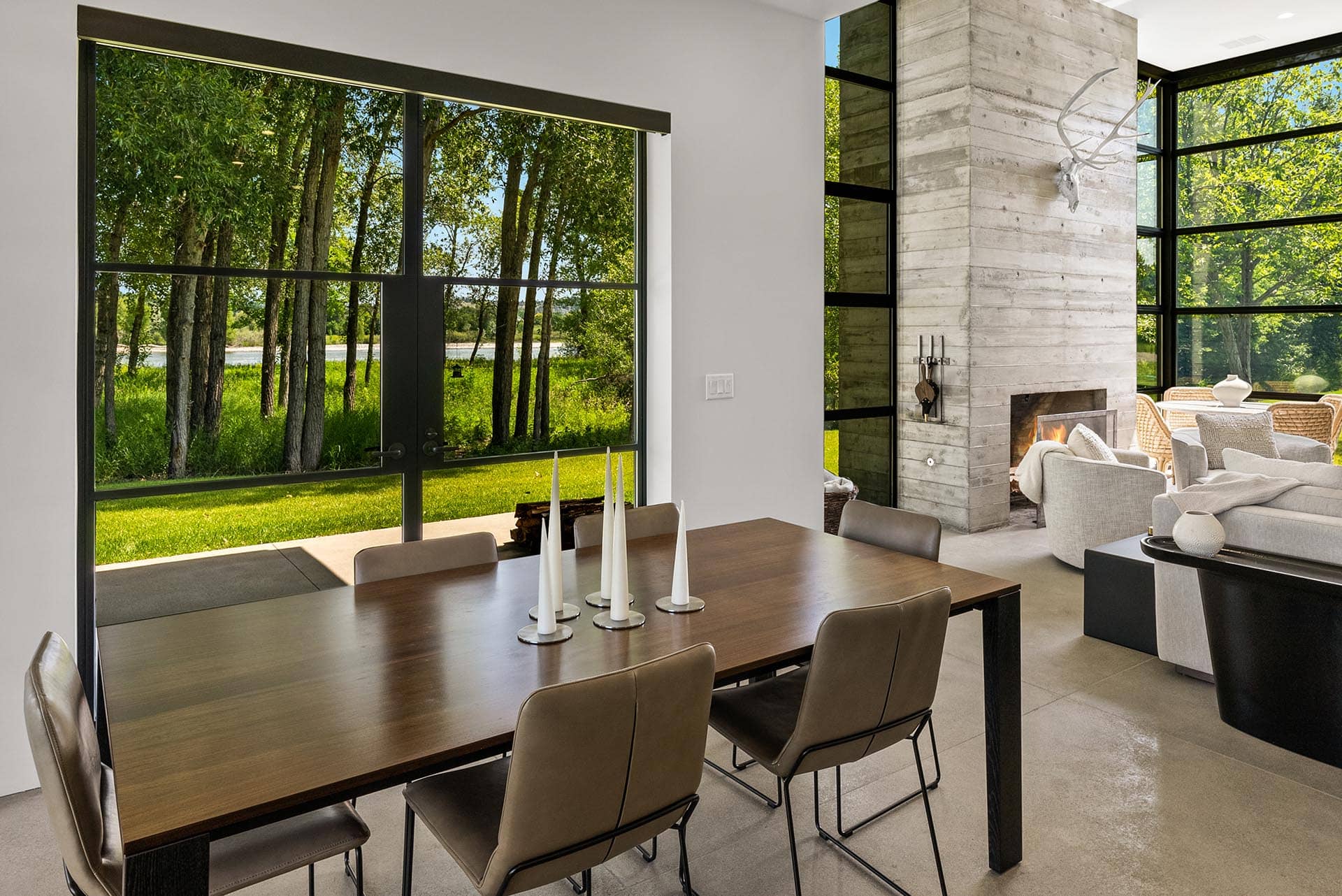 modern home river view montana stillwater-yellowstone confluence ranch