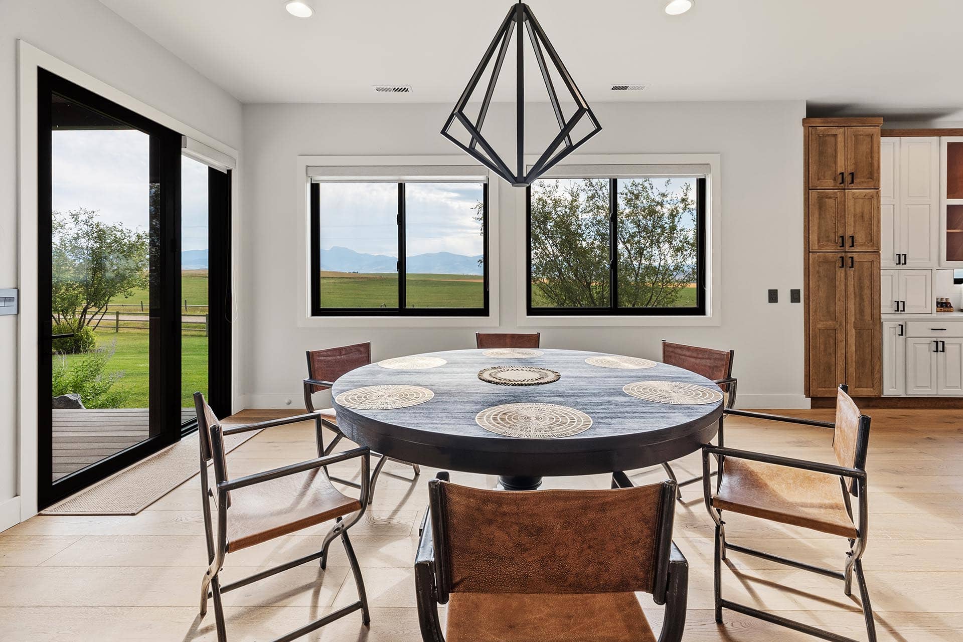modern home with mountain views montana hollowtop homestead