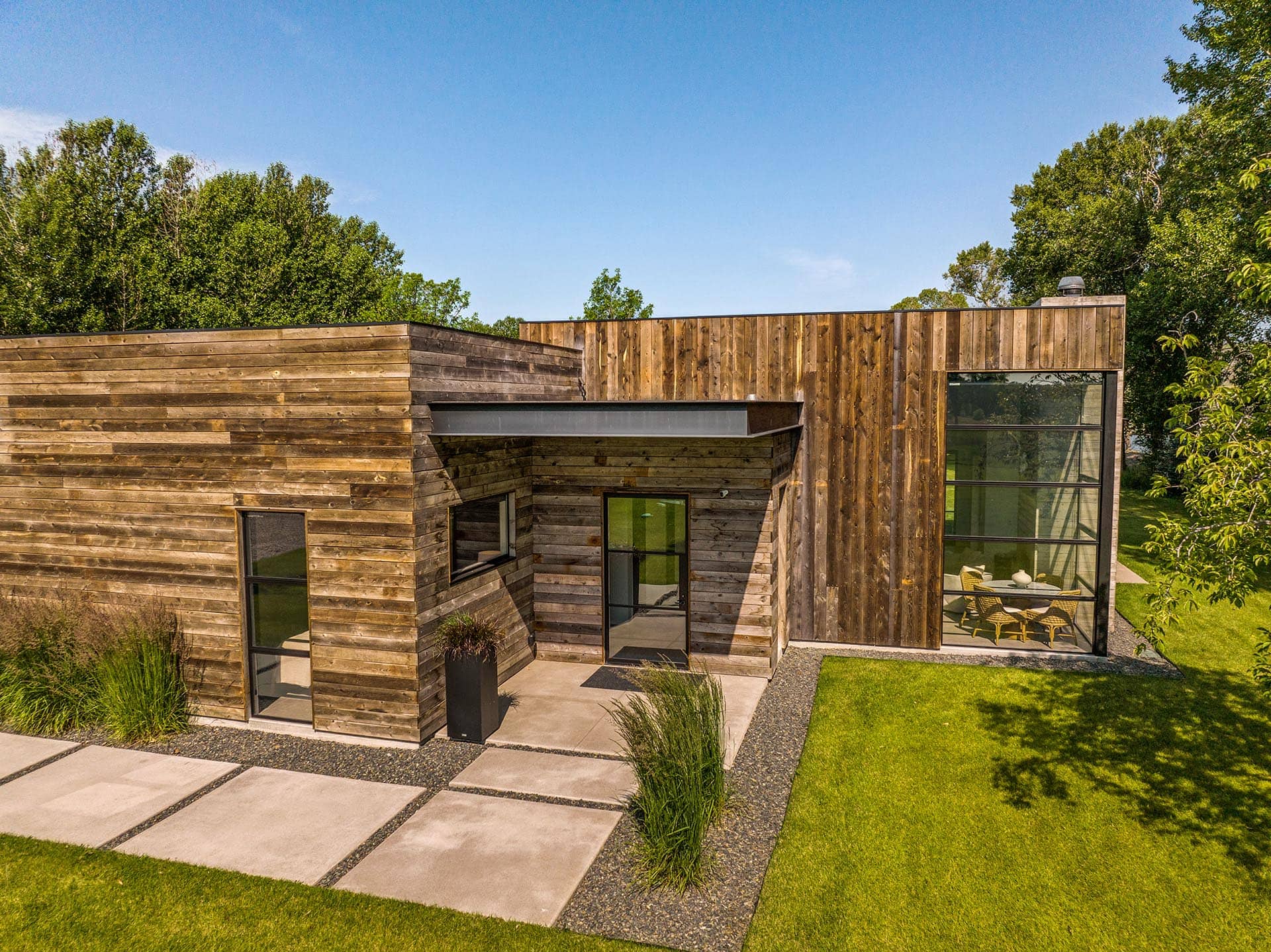modern house exterior for sale montana stillwater-yellowstone confluence ranch