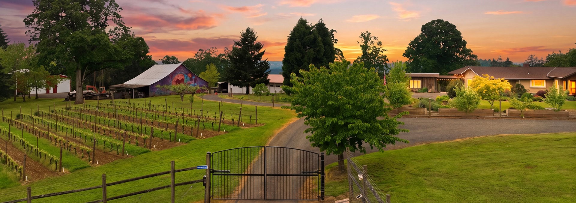 oregon land with homes for sale willamette wine country estate