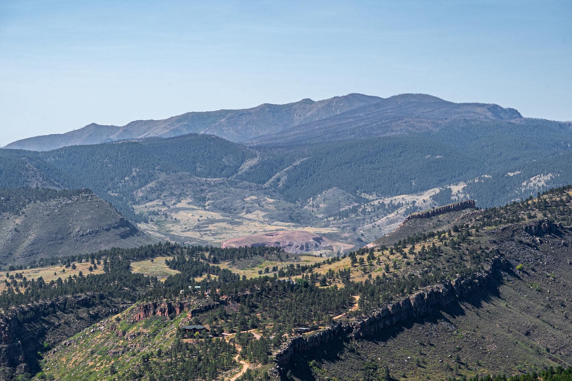 panoramic mountain valley land colorado boulder county vistas