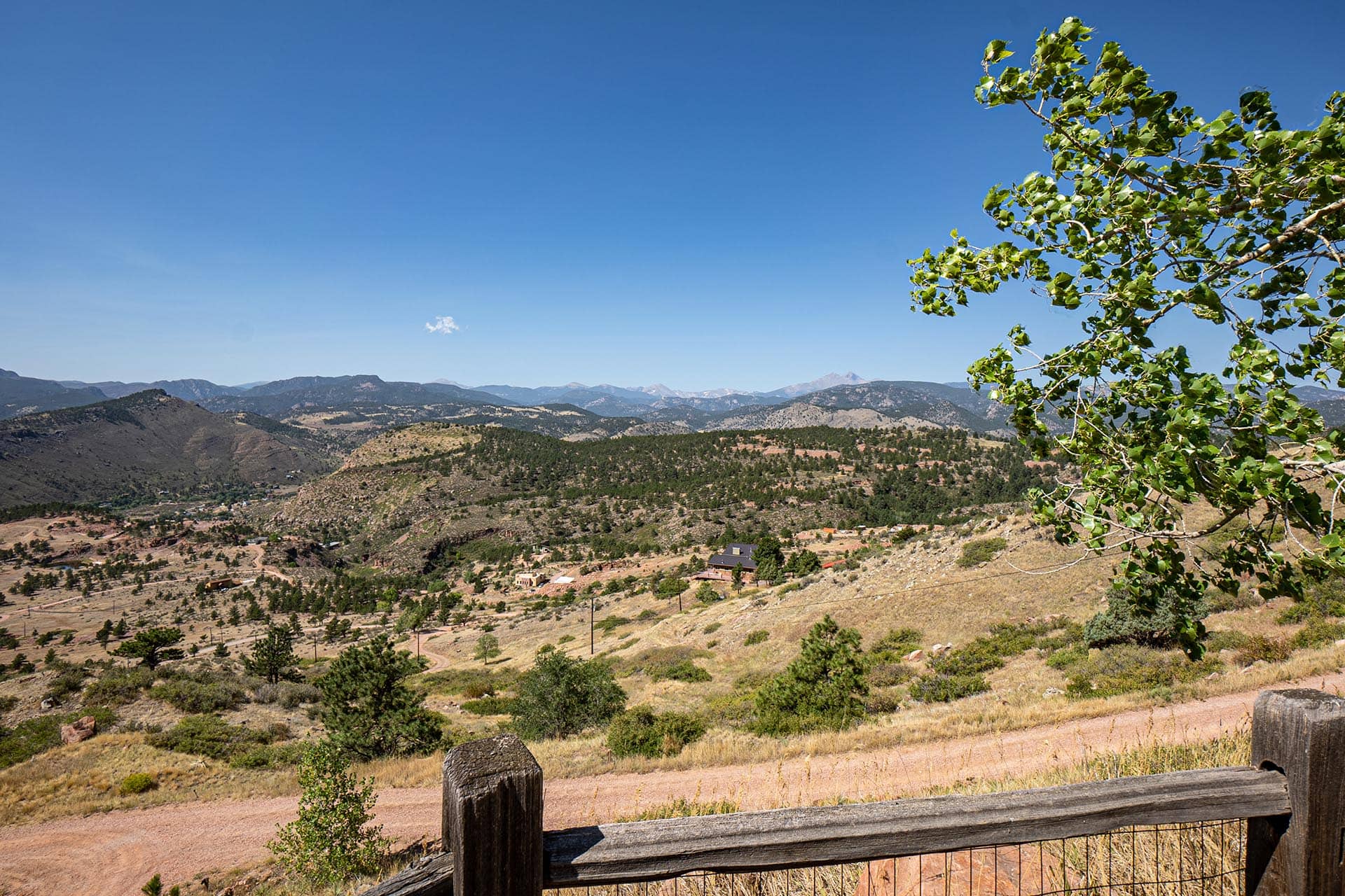 rolling hills property with mountain views colorado boulder county vistas