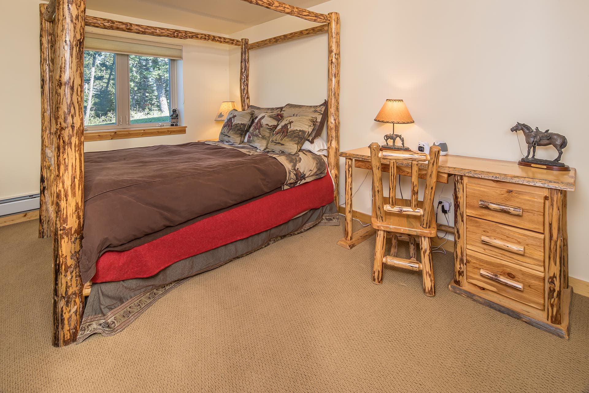 rustic log furniture home for sale montana elk ranch