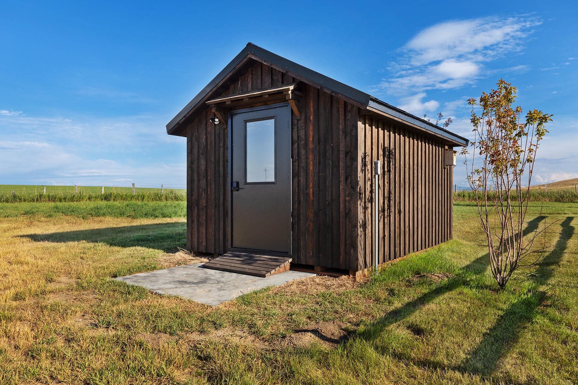 rustic outbuilding on open land montana hollowtop homestead