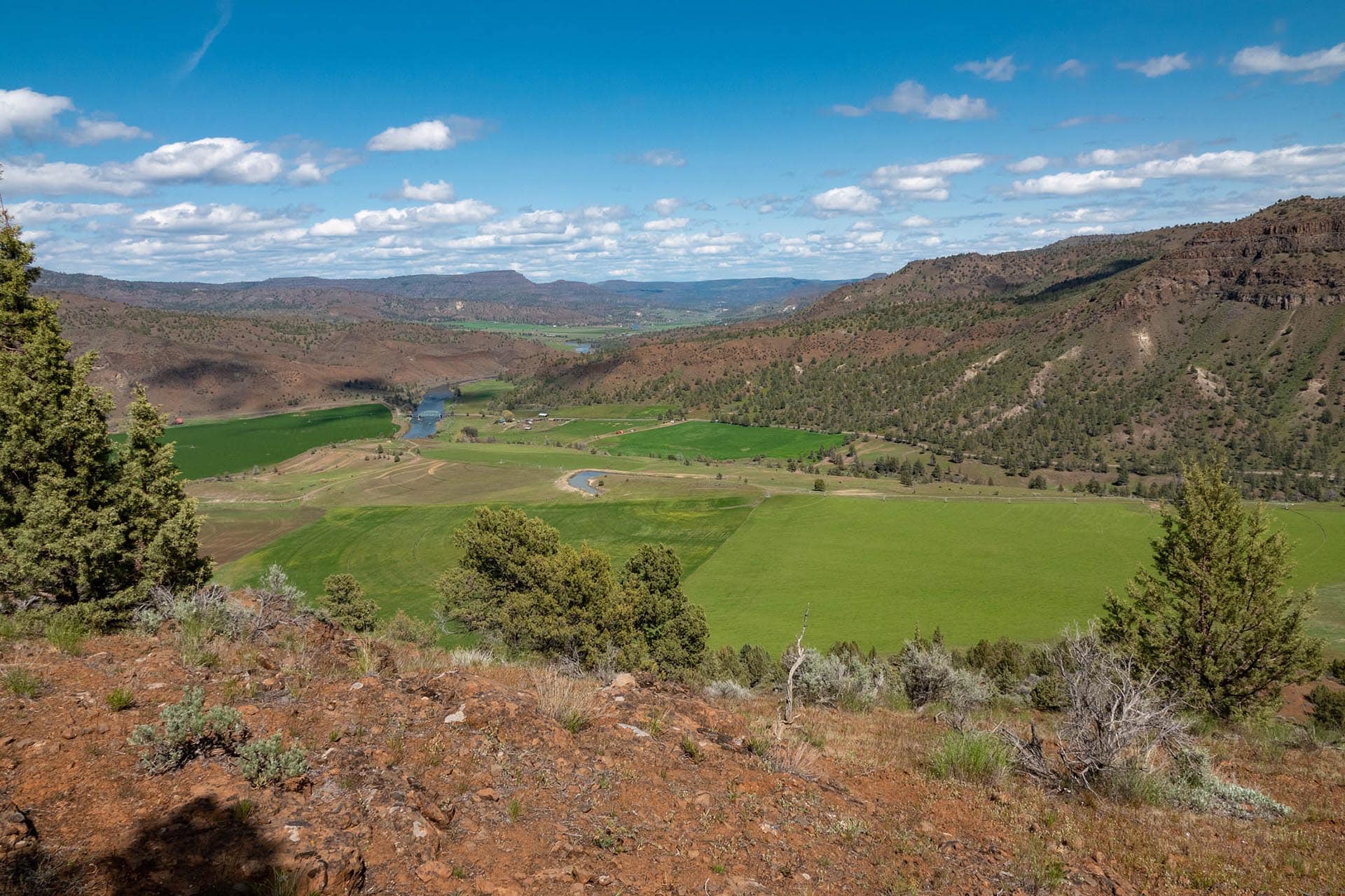 scenic vista 2 oregon north fork john day river farm