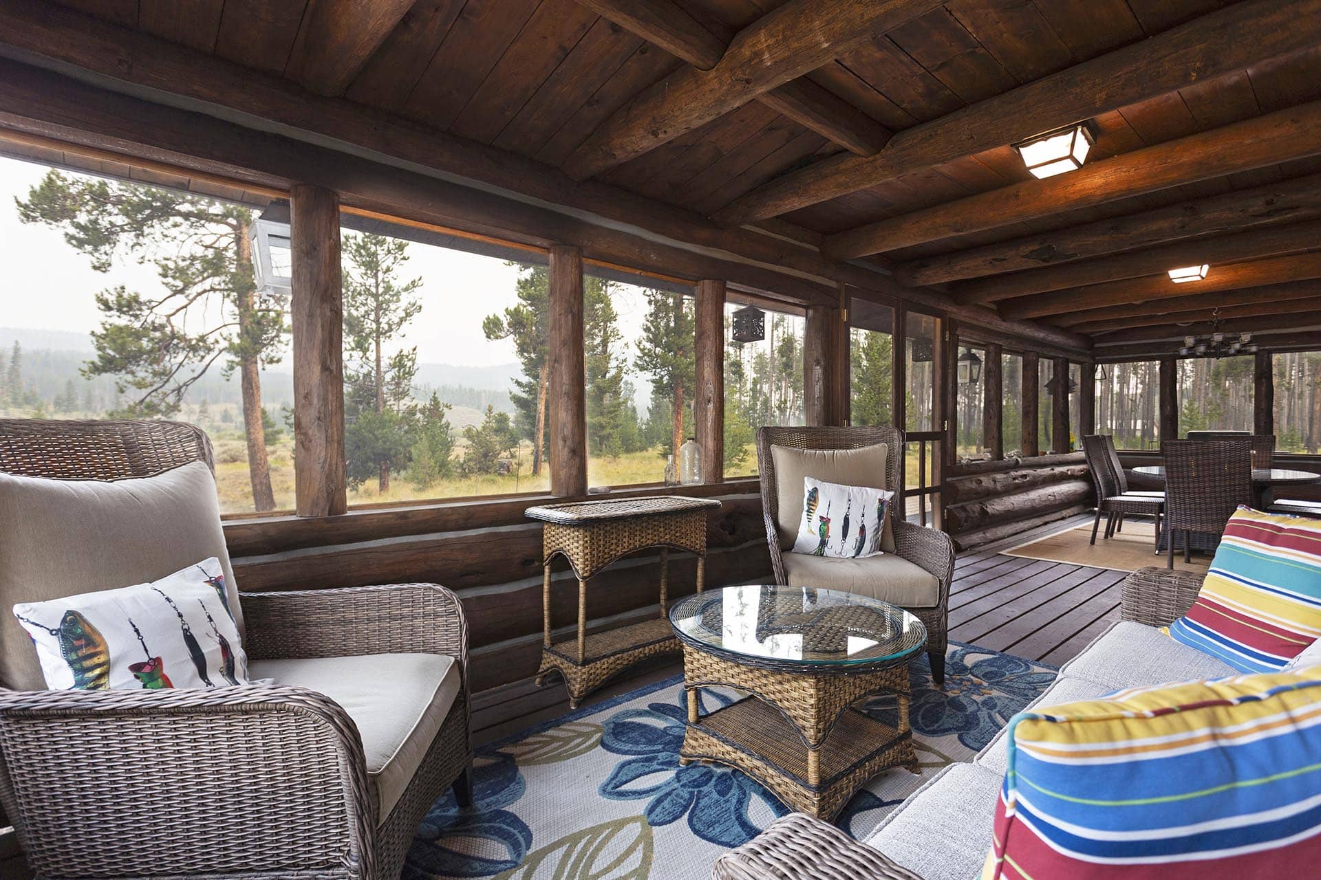 screened porch rock creek montana middle fork rock creek retreat