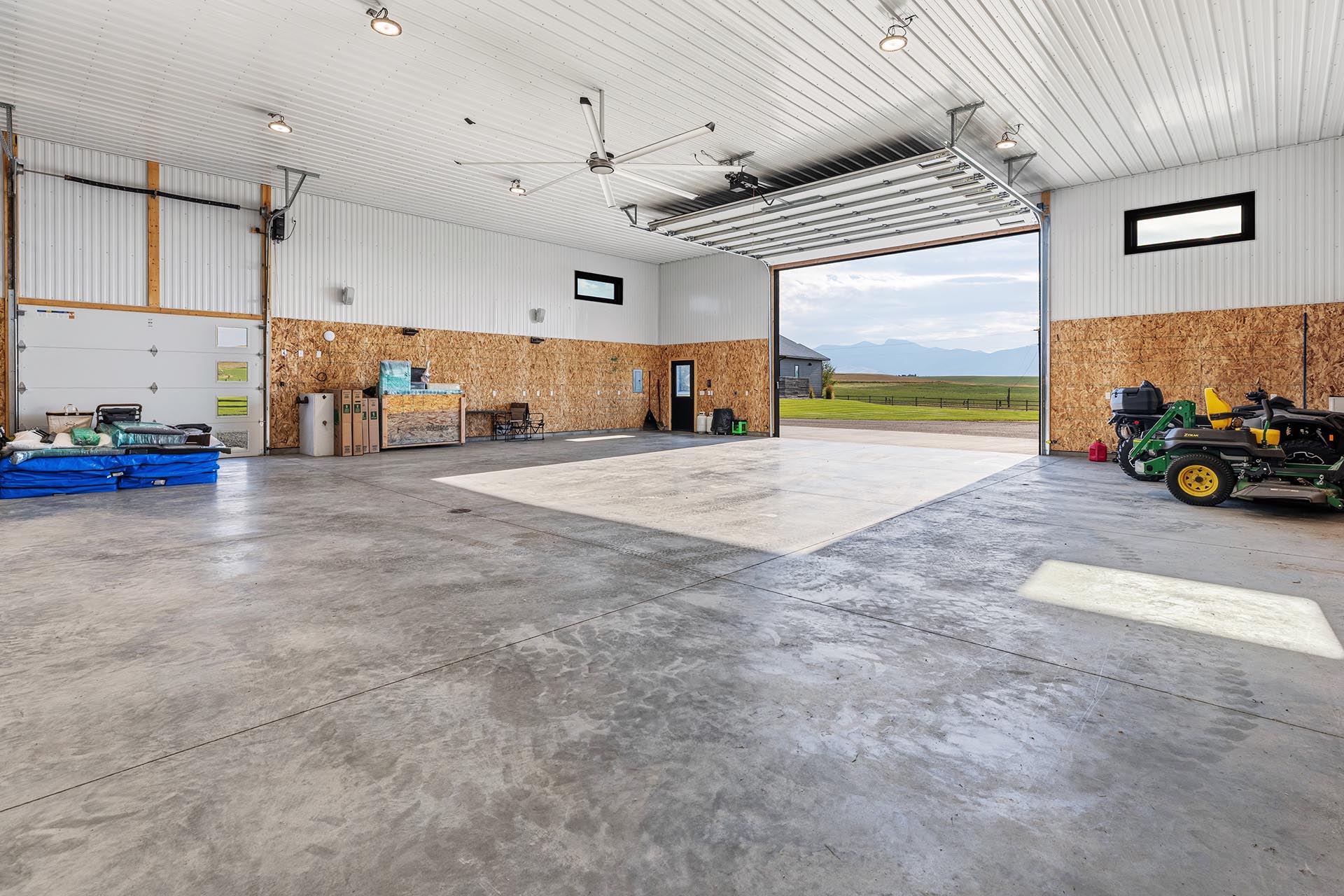shop with mountain view acreage montana hollowtop homestead