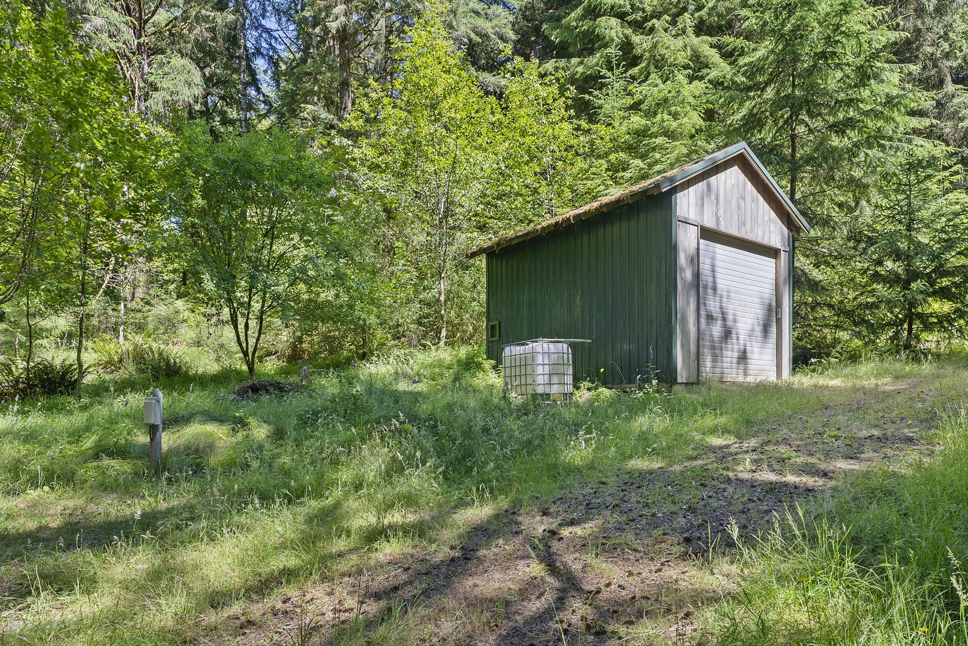 timberland with game processing building washington tall timber on willapa ridge