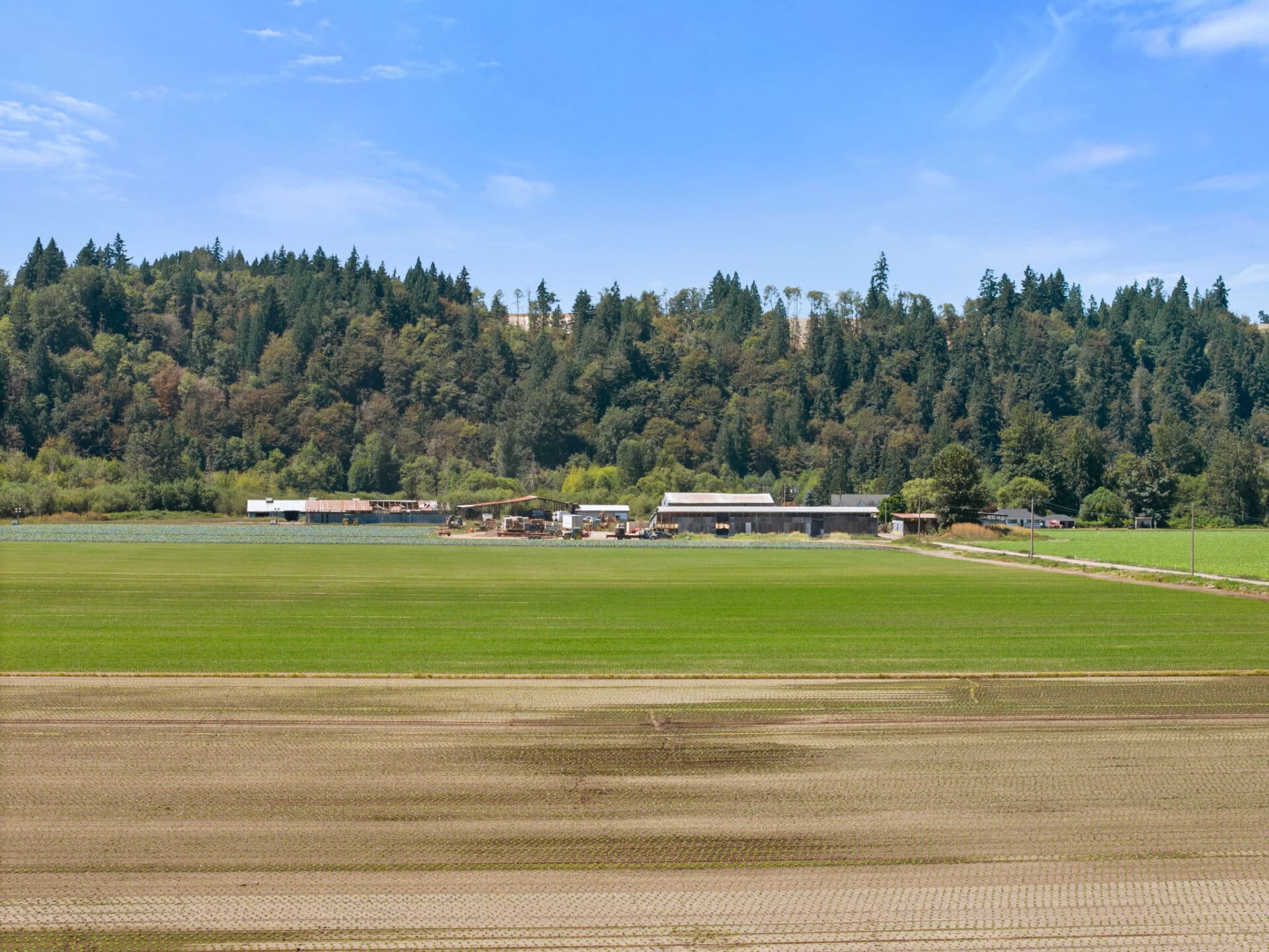 Crop fields with outbuildings for sale Washington Mountain Harvest Farm