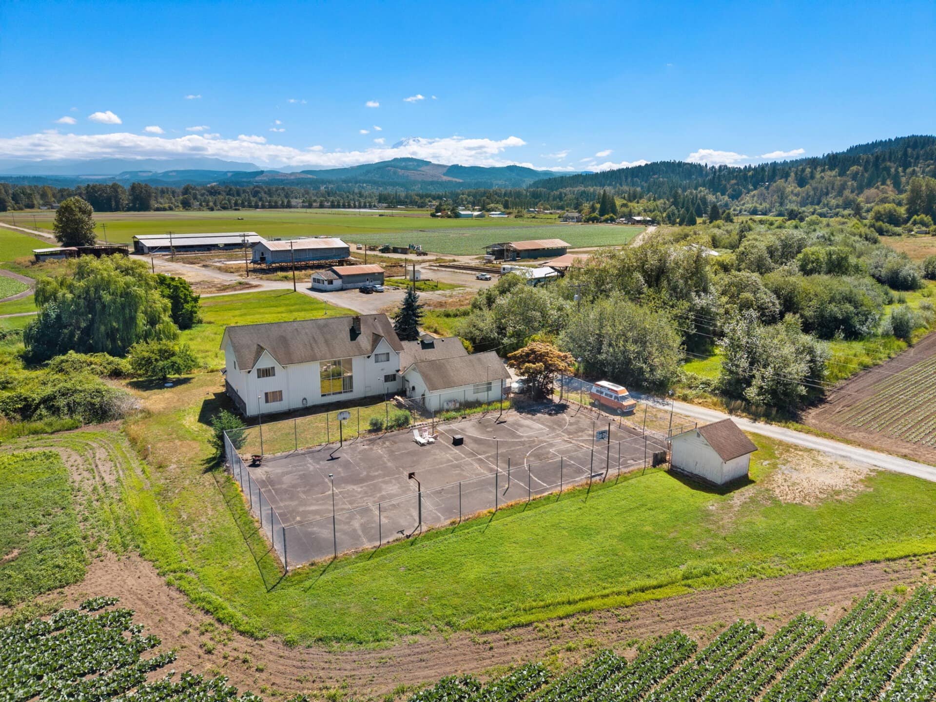 Large farm house on operating farm for sale Washington Mountain Harvest Farm