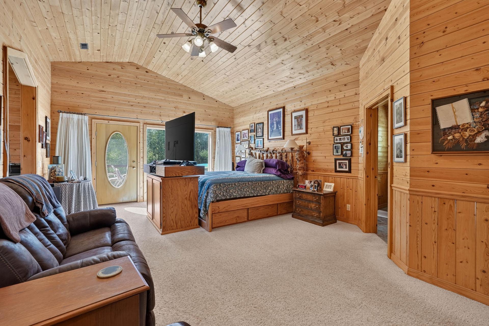 Tongue and Groove Master Bedroom Idaho Circle RG Ranch