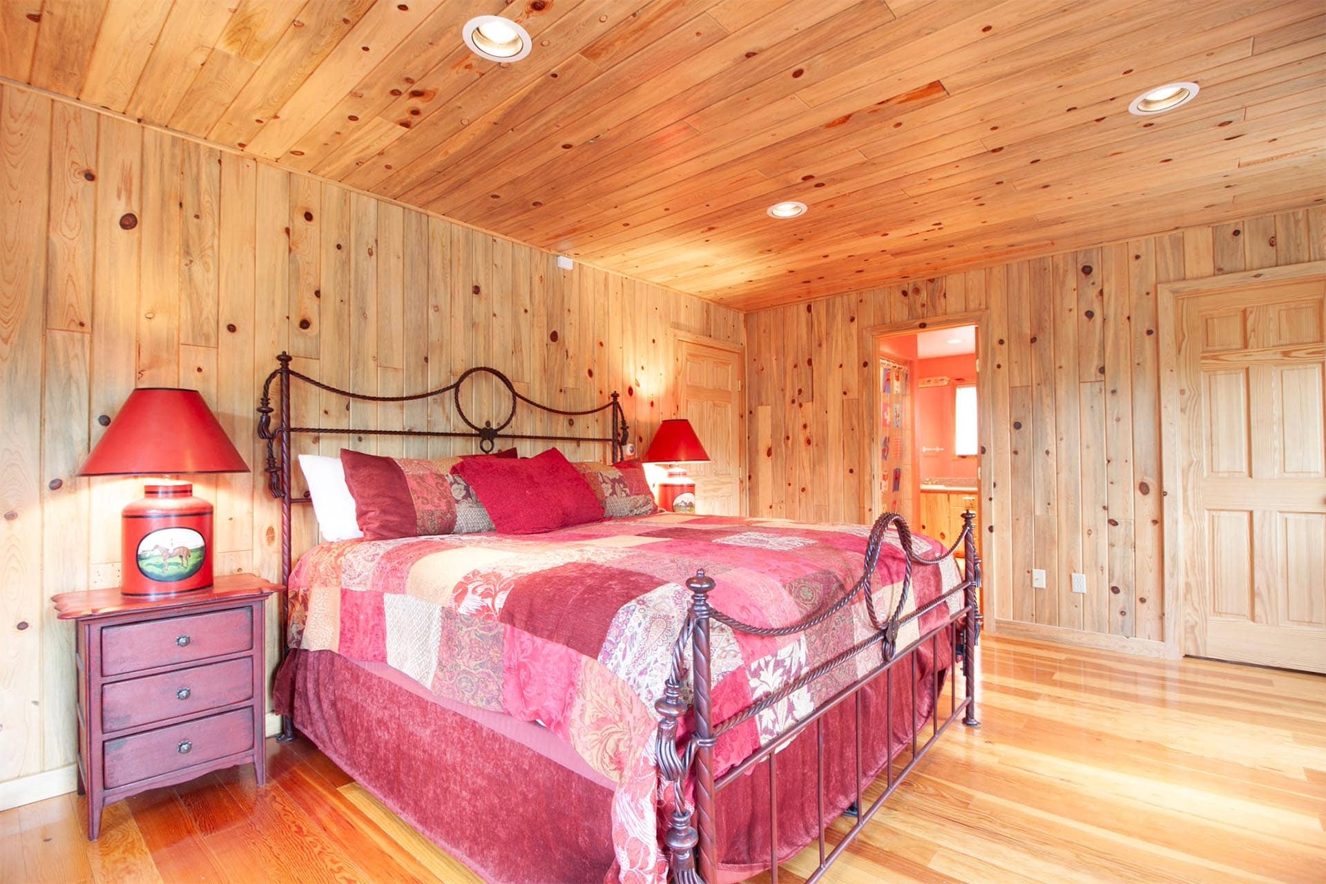 cabin interior bedroom for sale colorado emerald ranch