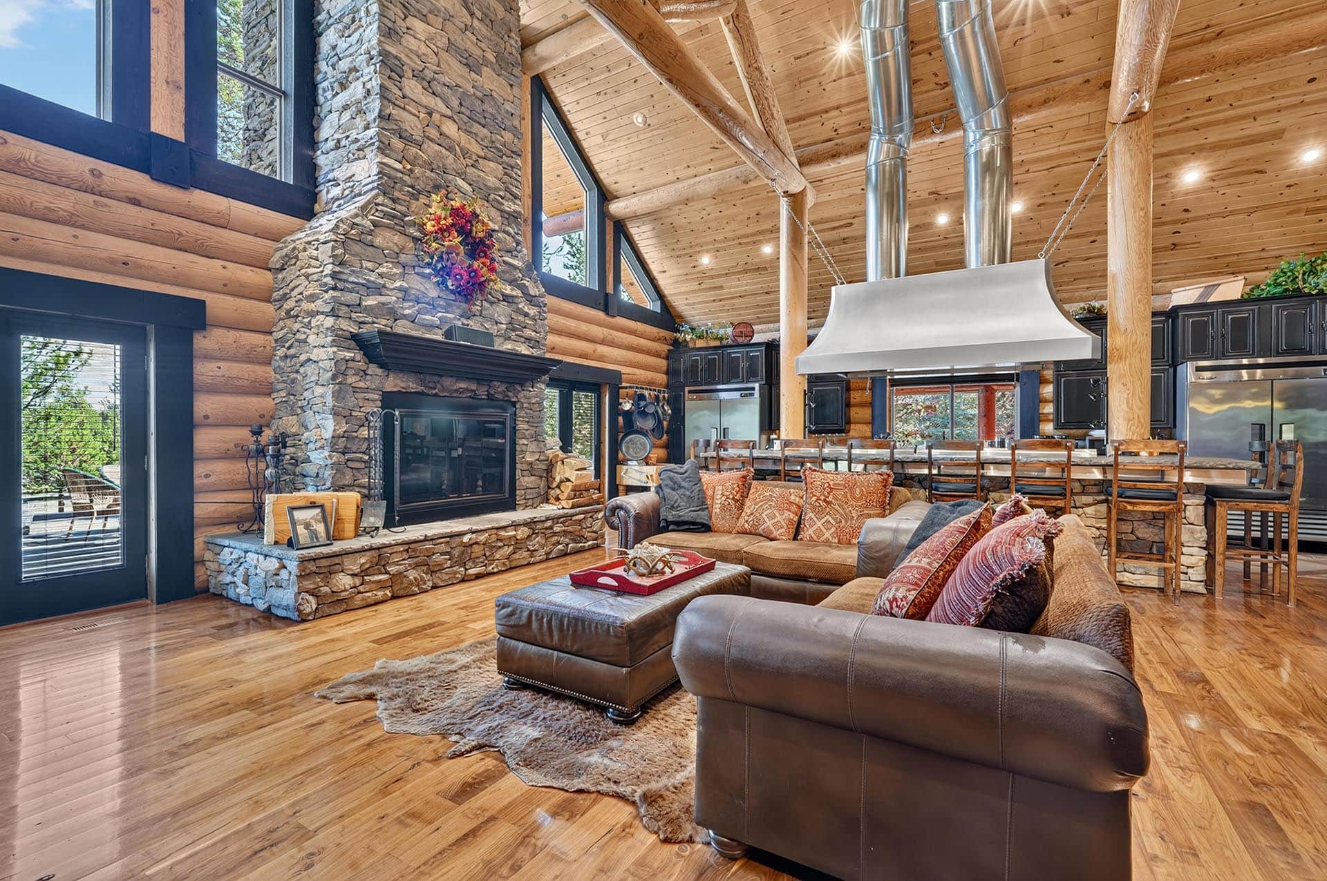 covered porch cabin for sale idaho henrys fork ace high lodge