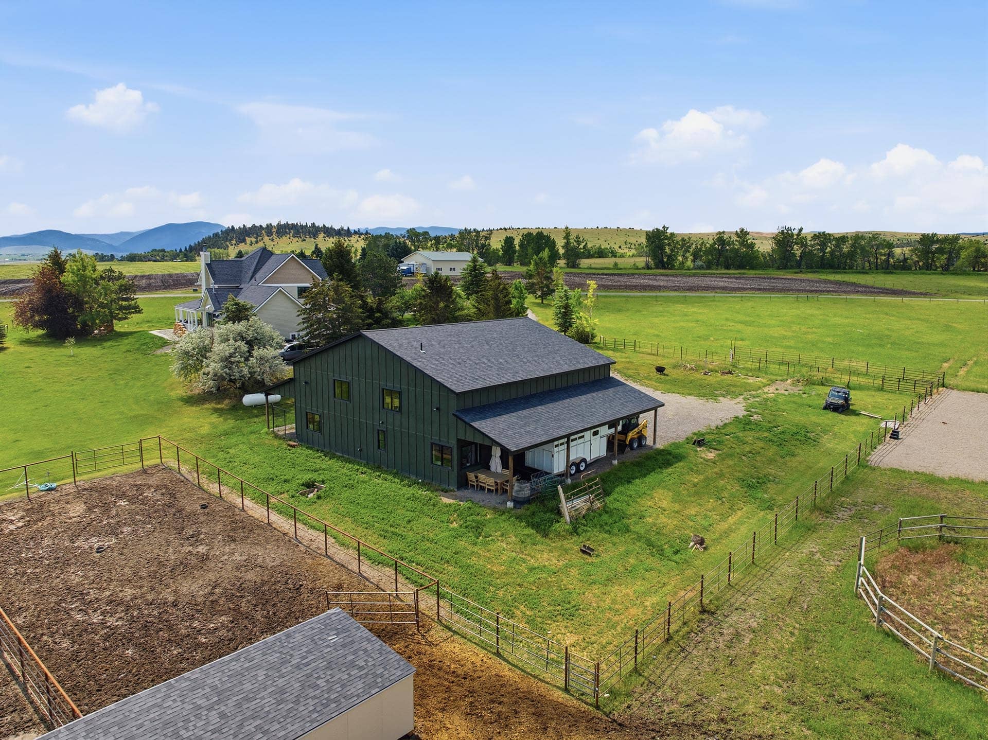 equestrian barn and paddocks for sale montana trailcrest horse property