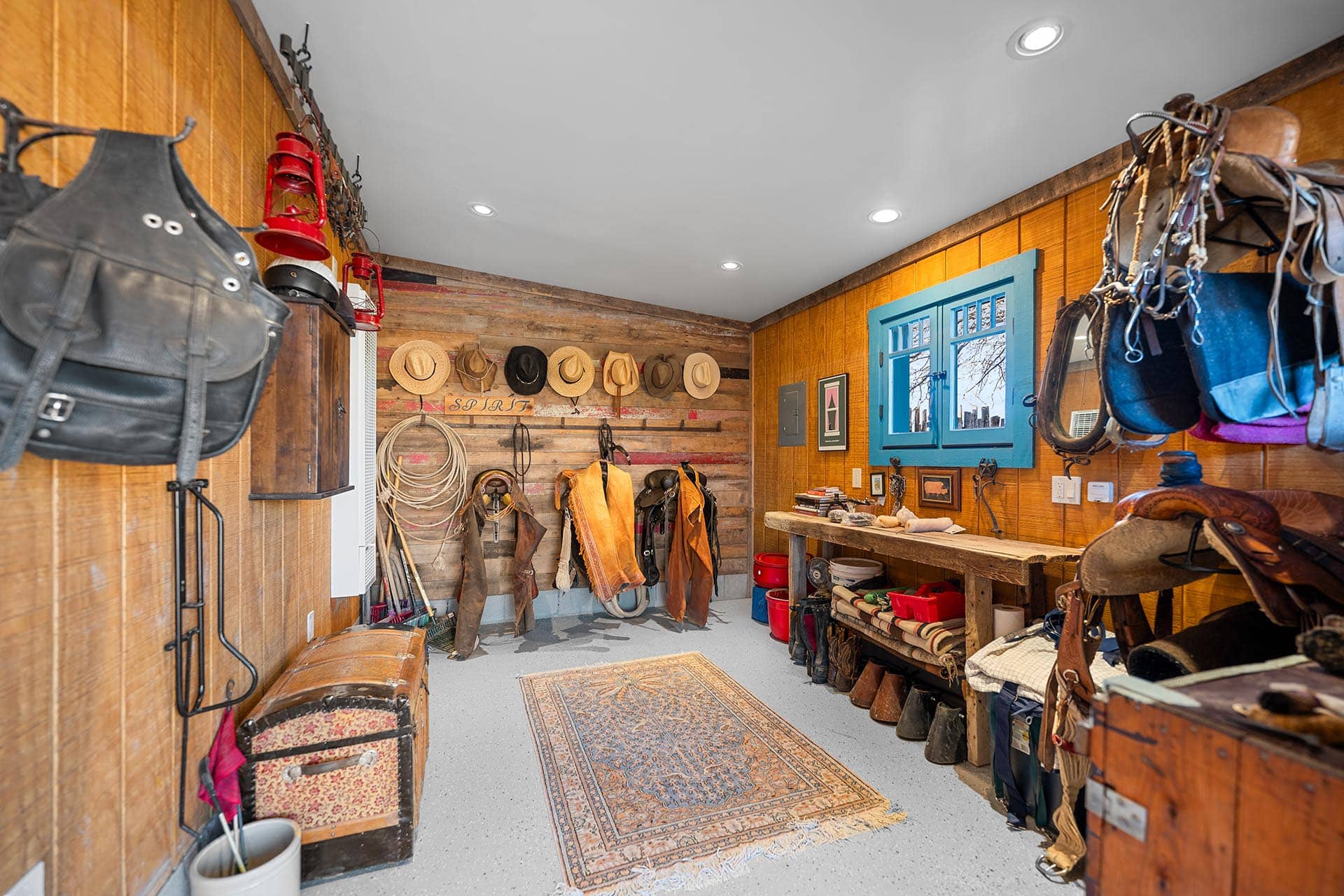 equestrian tack room storage new mexico hacienda de suenos