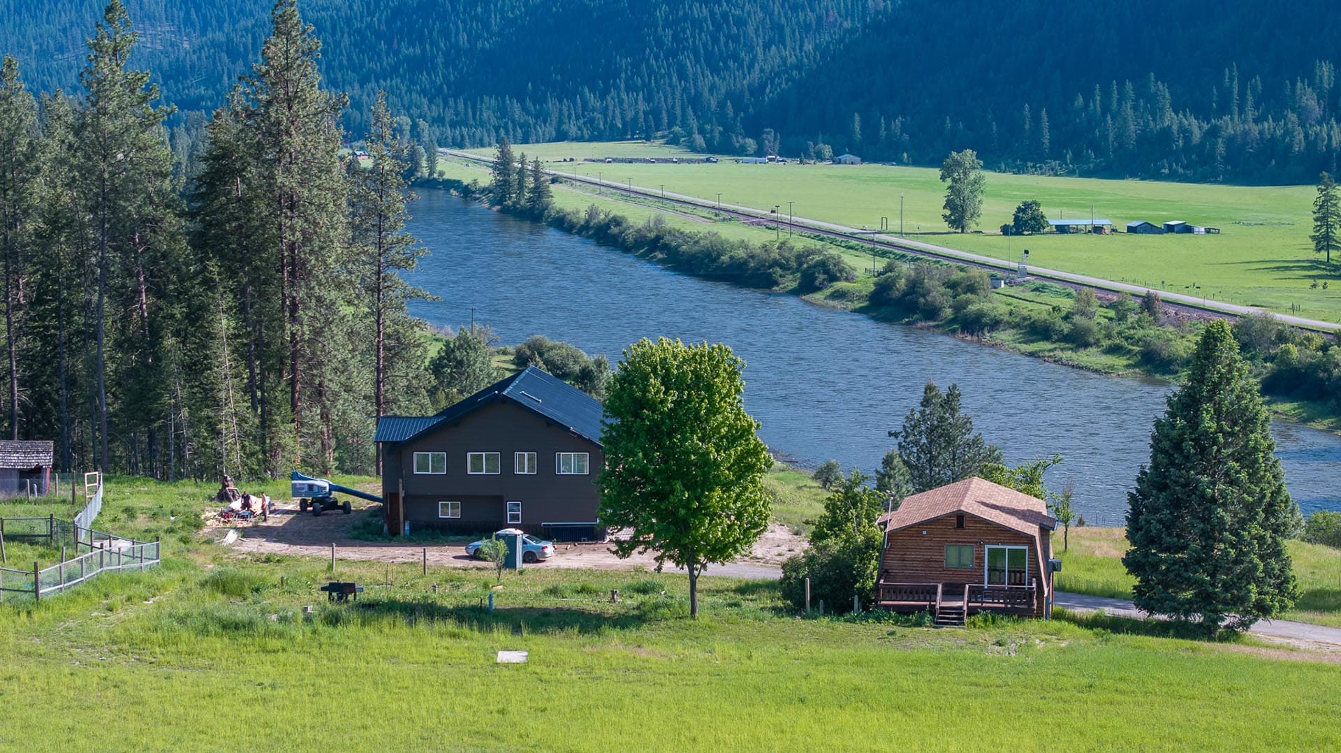 fishing property on montana Clark Fork timeless river retreat