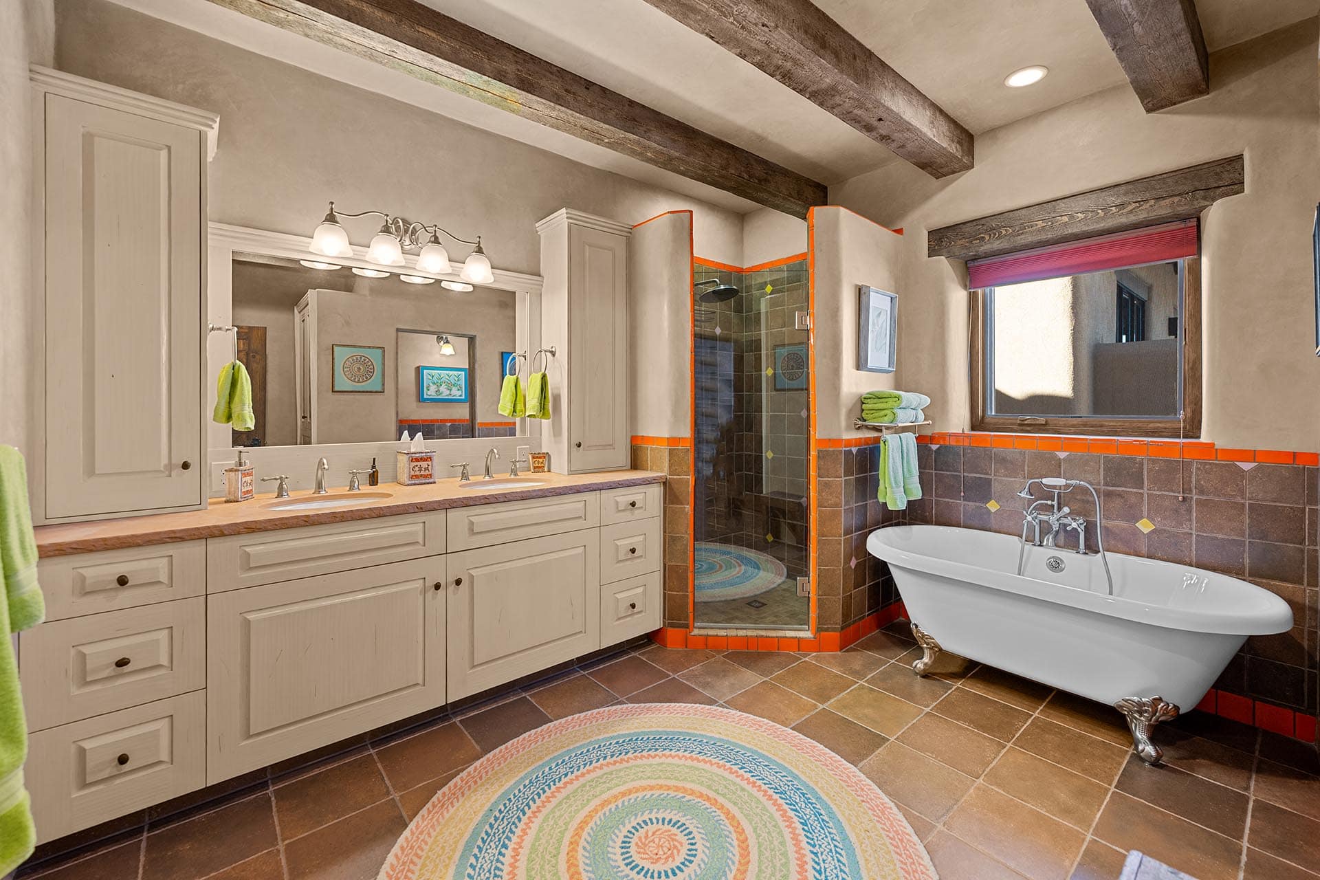 freestanding tub bathroom new mexico hacienda de suenos