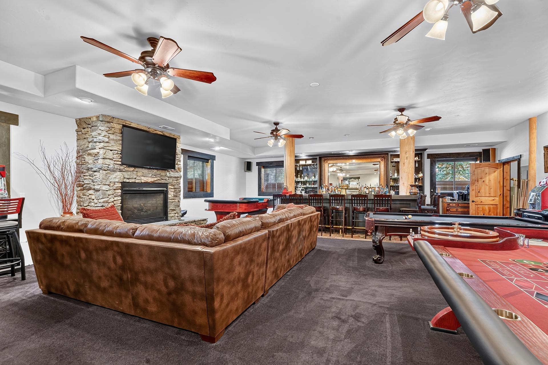 game room home for sale idaho henrys fork ace high lodge