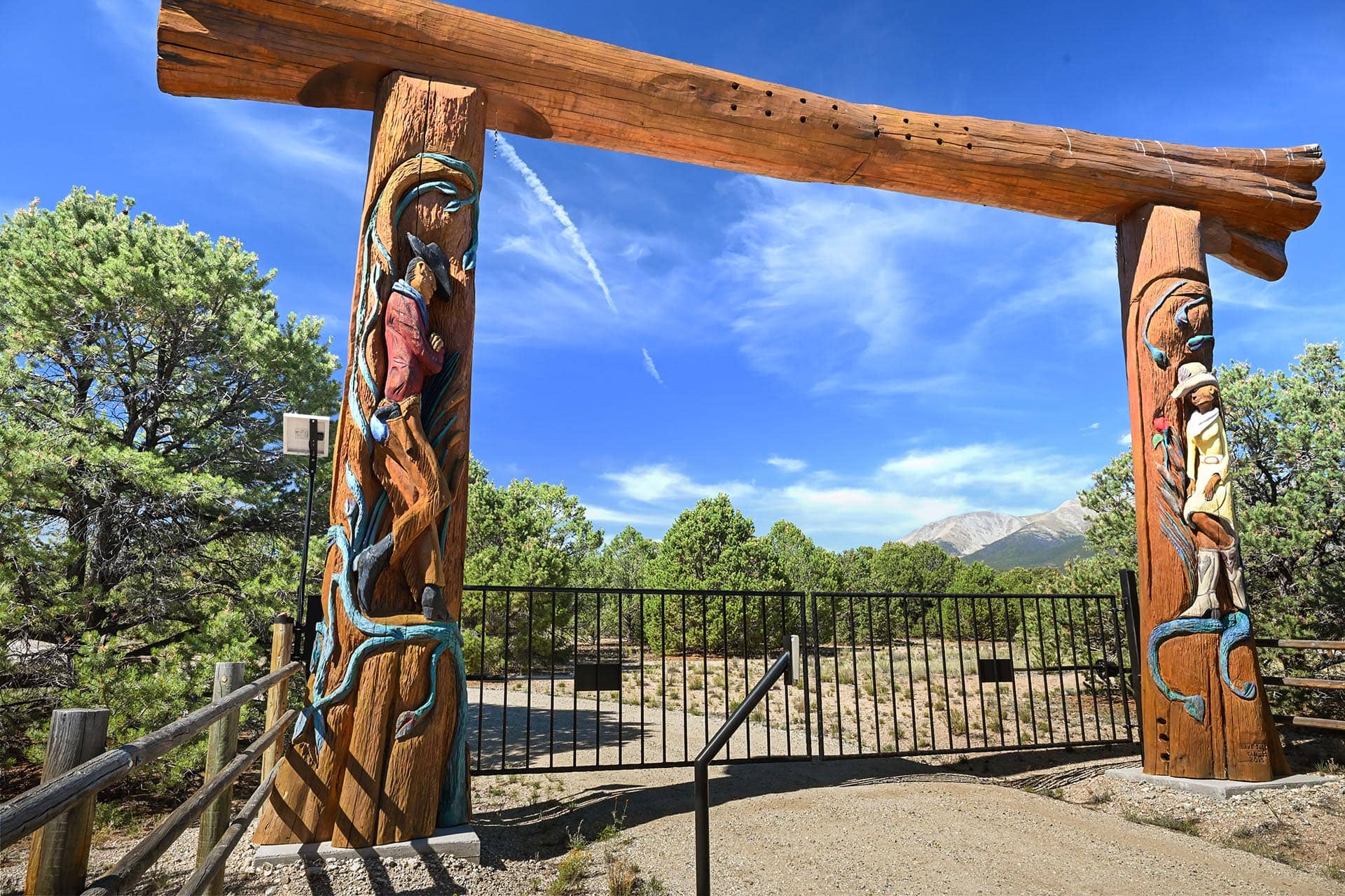 gated entrance residential estate colorado collegiate peaks ranch