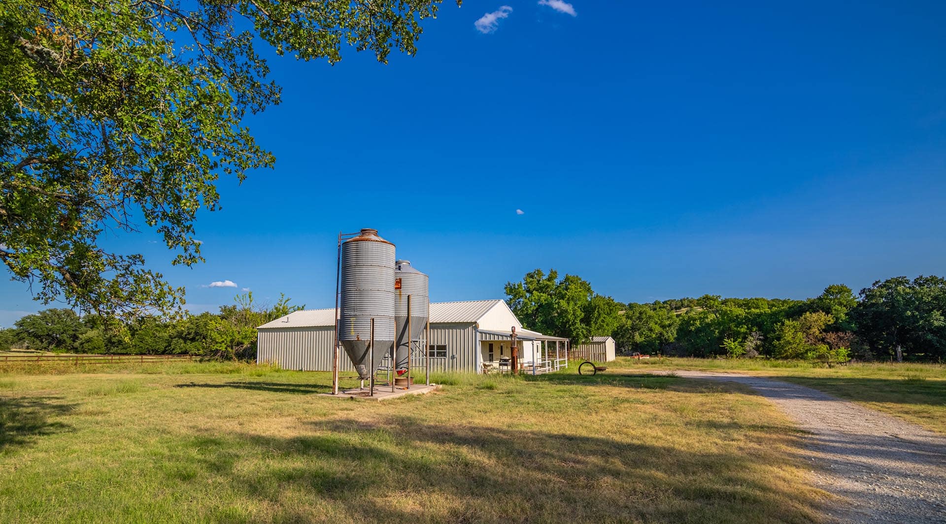 hay field and native rangeland texas gary creek ranch