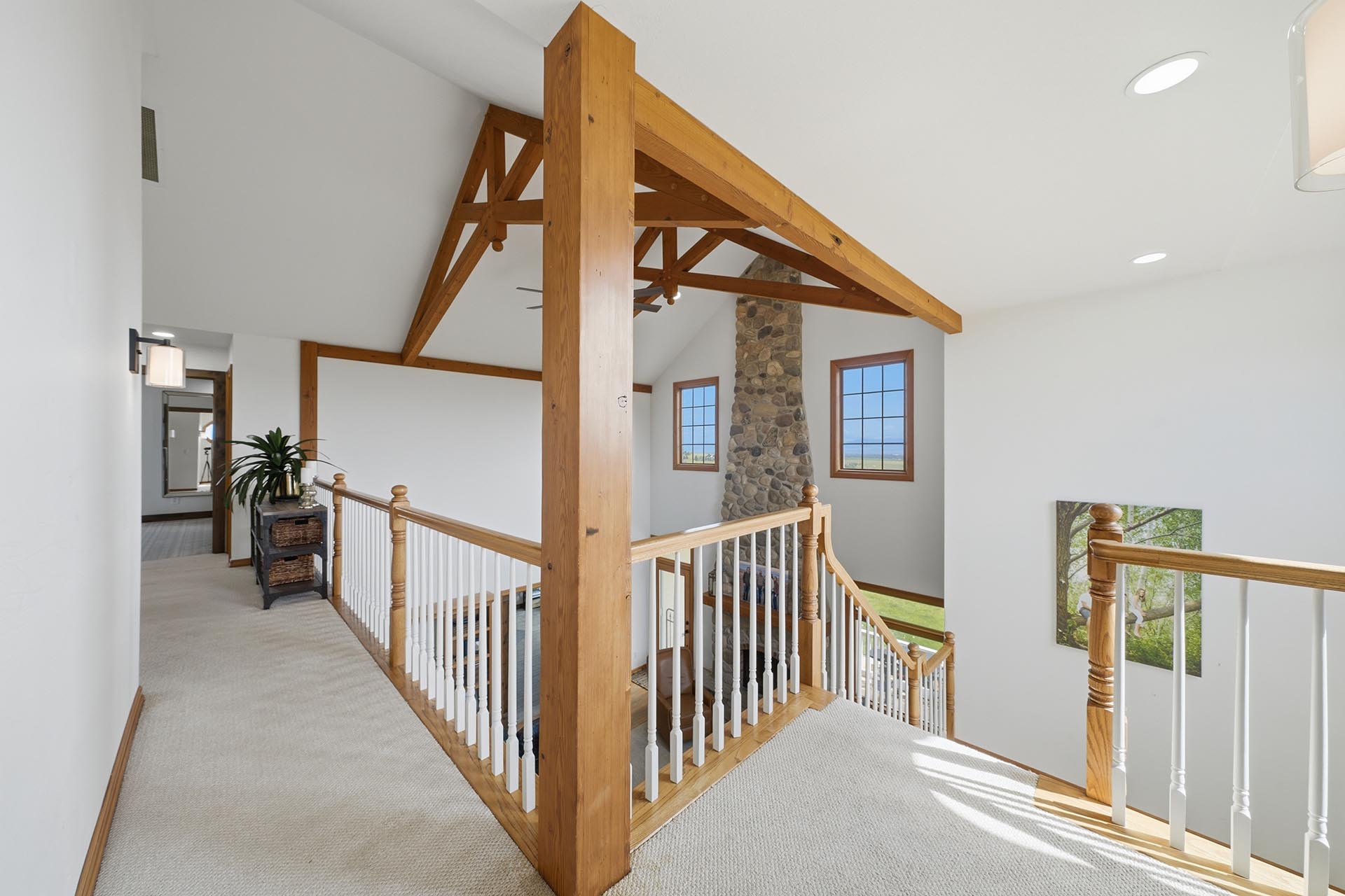 home interior exposed beams montana trailcrest horse property