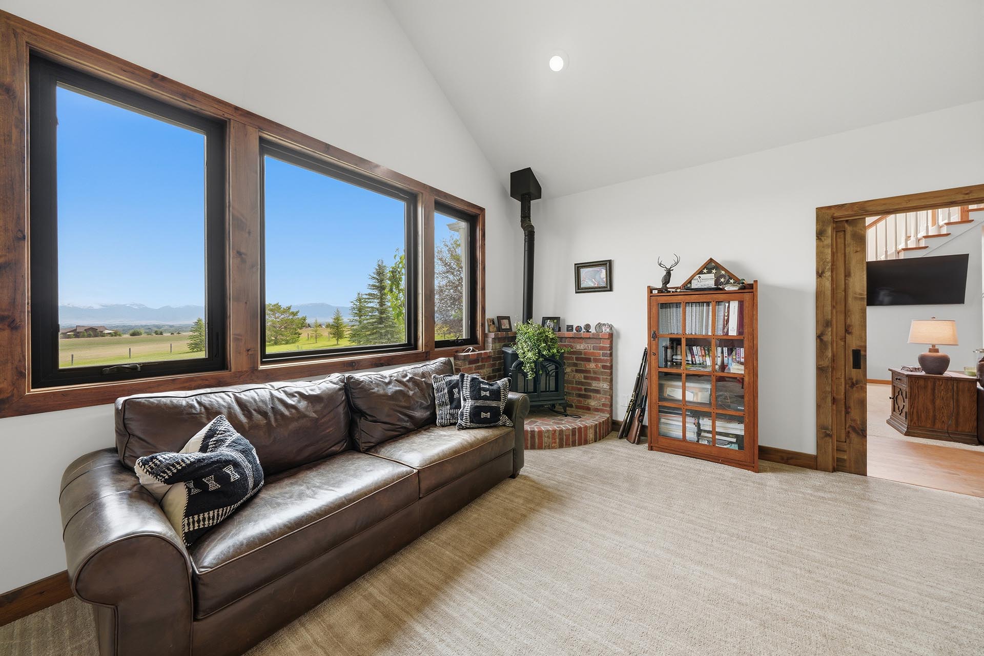 home with panoramic mountain views for sale montana trailcrest horse property