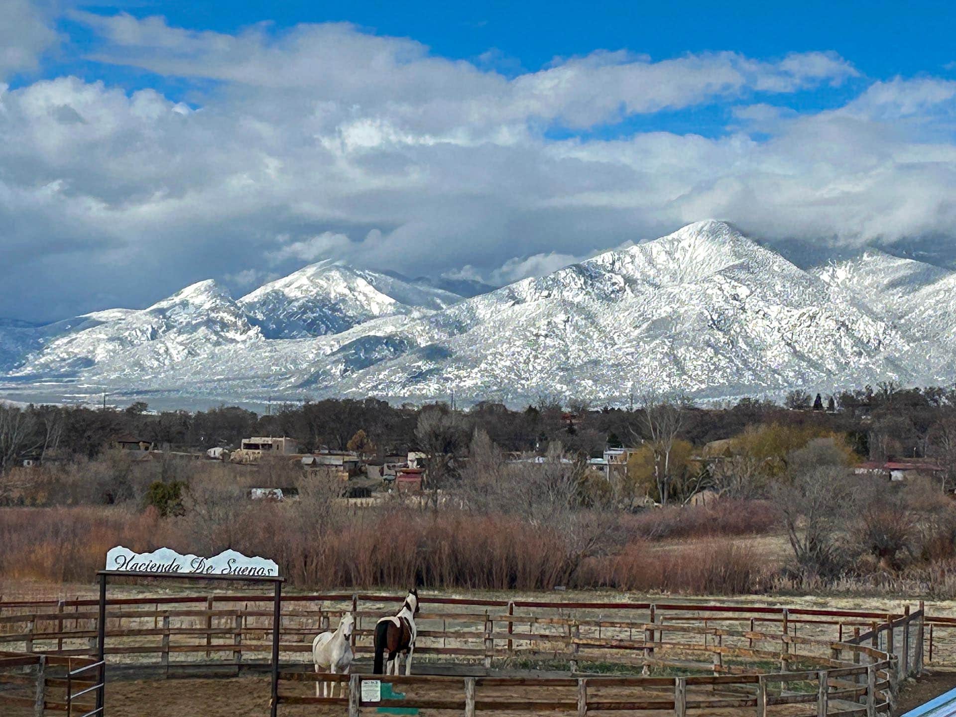 horse property with mountain views new mexico hacienda de suenos