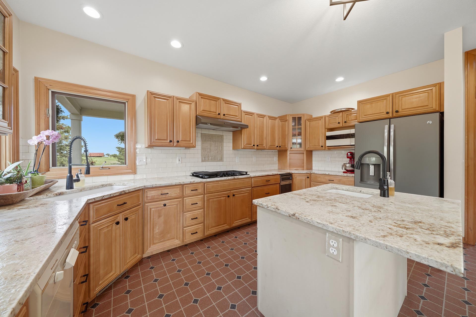kitchen with island home interior montana trailcrest horse property