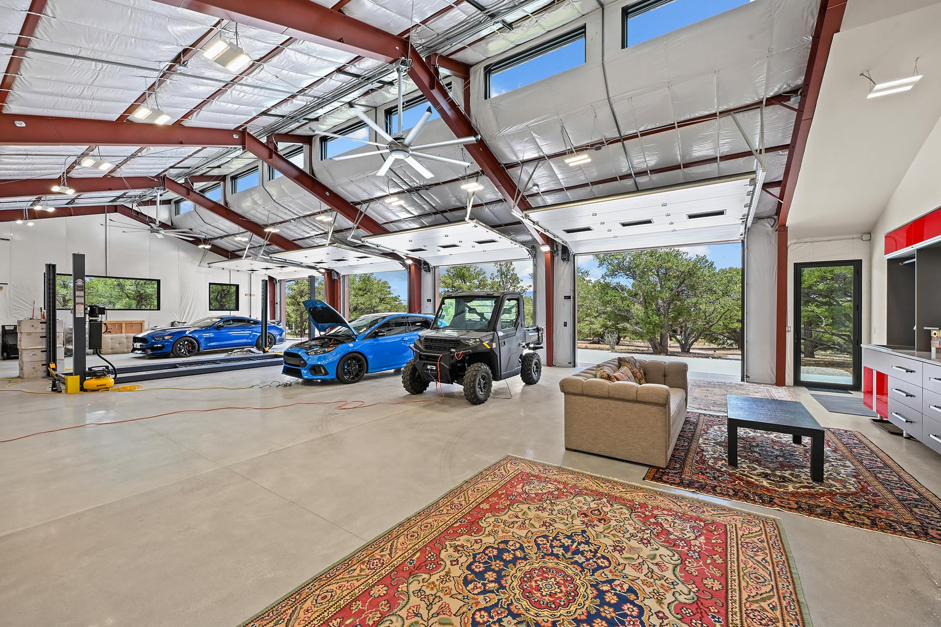 large garage workshop land colorado collegiate peaks ranch