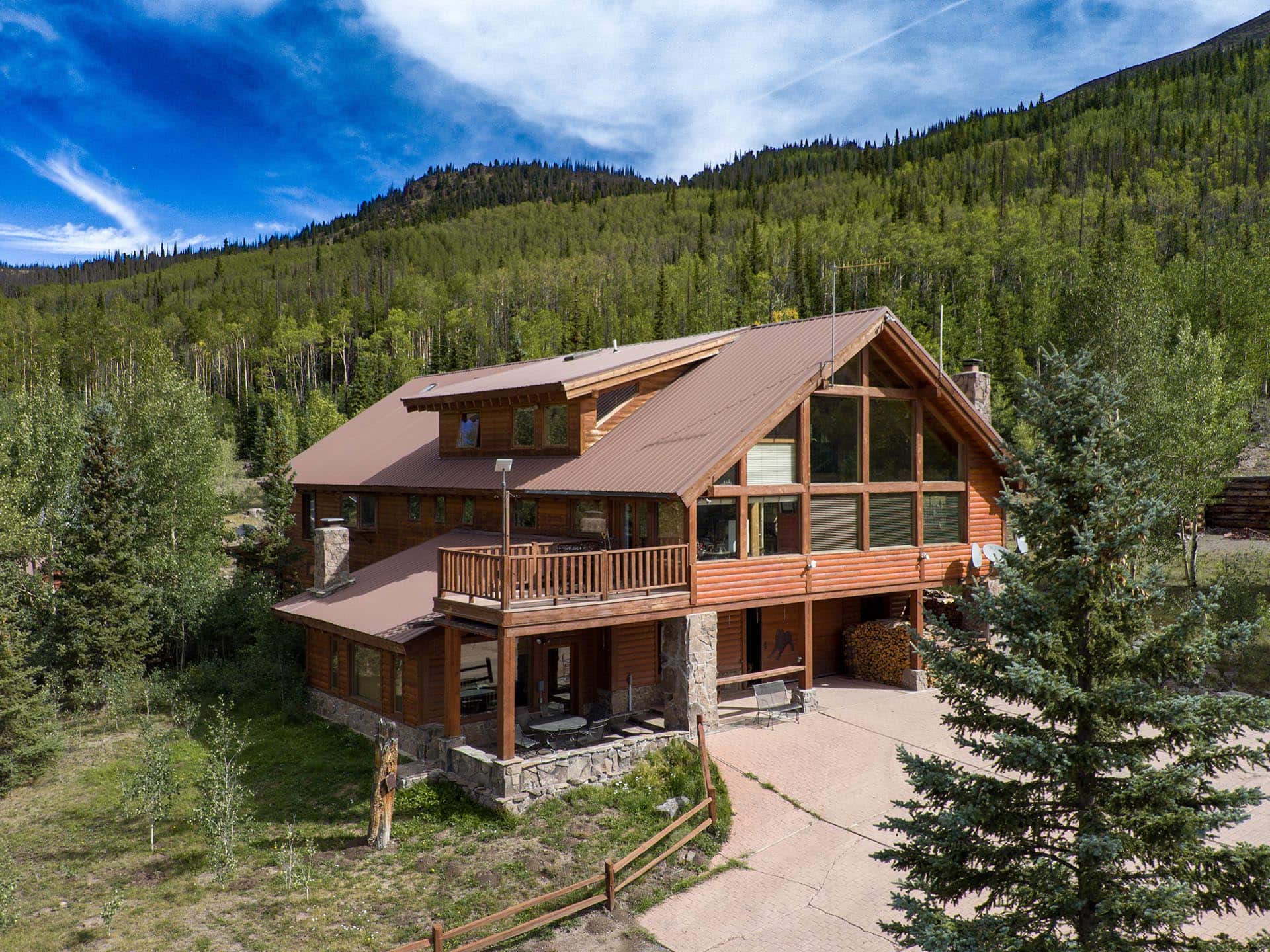 log home for sale colorado emerald ranch