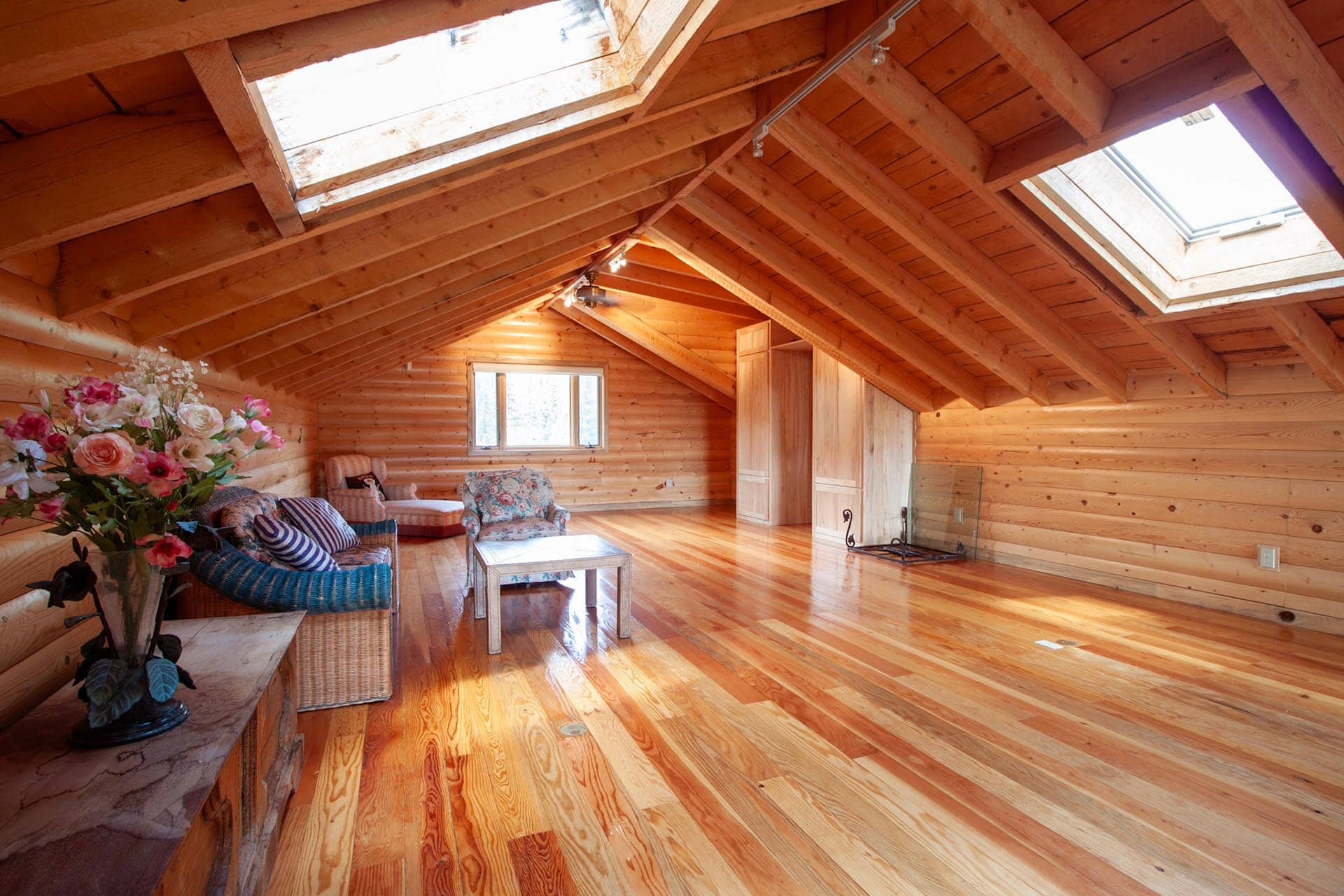 log home loft area colorado emerald ranch