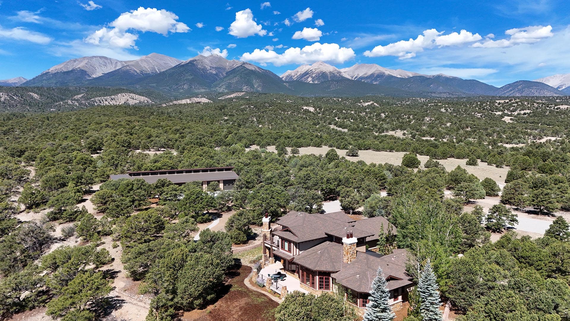 luxury home and outbuilding land colorado collegiate peaks ranch