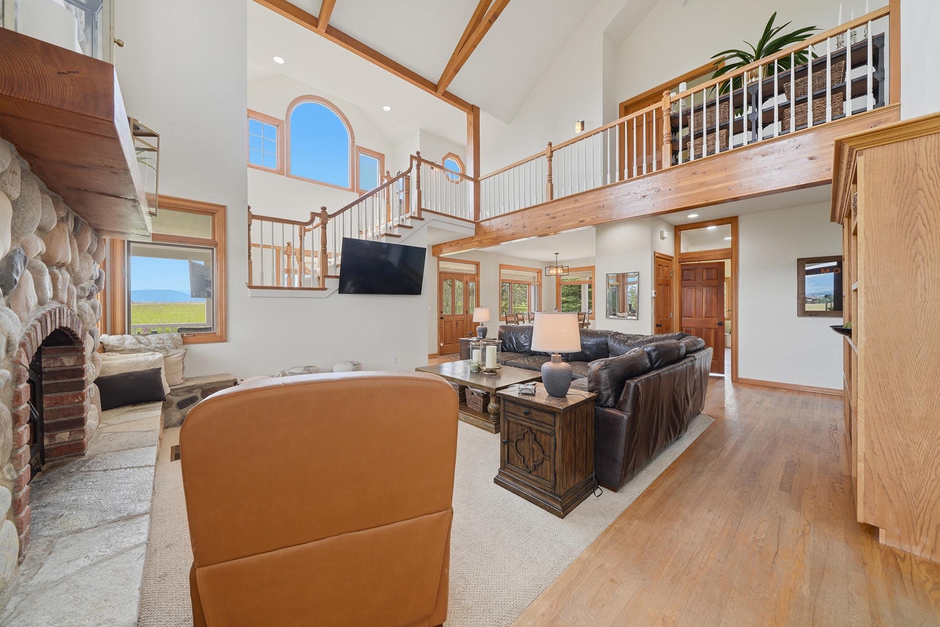 luxury home with grand staircase montana trailcrest horse property