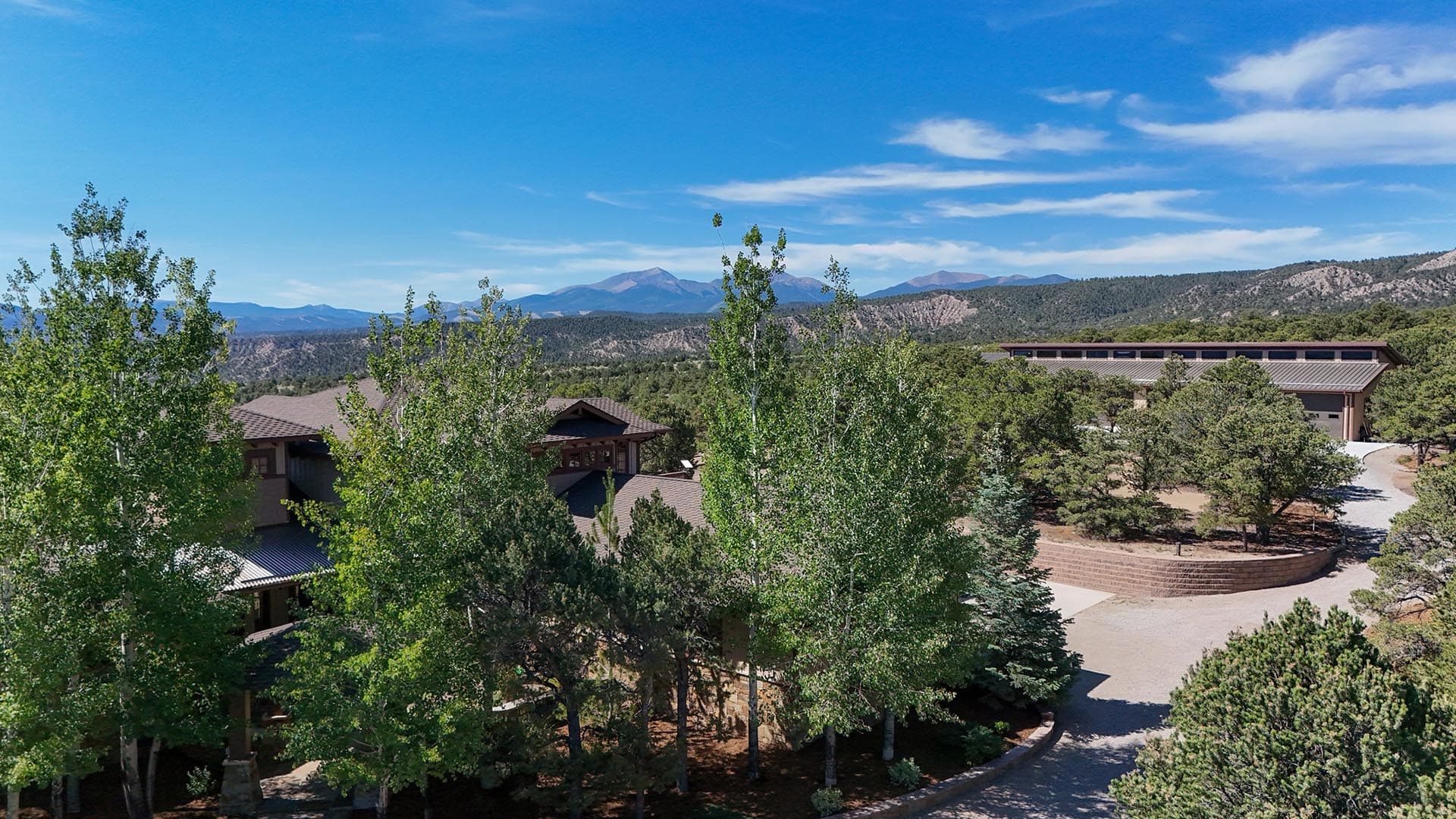 main house and outbuilding land colorado collegiate peaks ranch