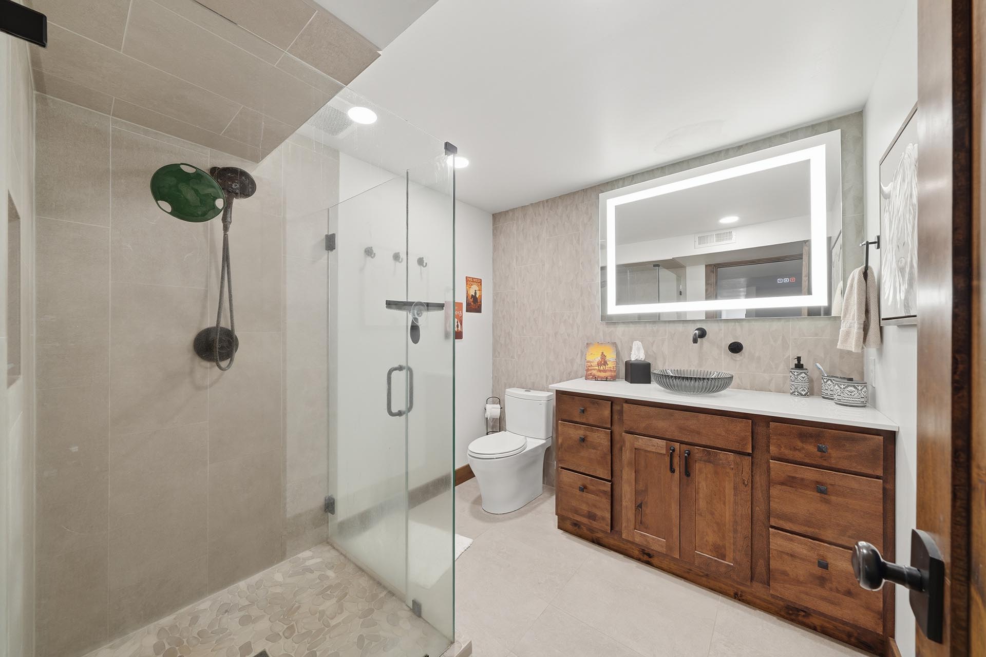 modern bathroom glass shower luxury homes for sale montana trailcrest horse property