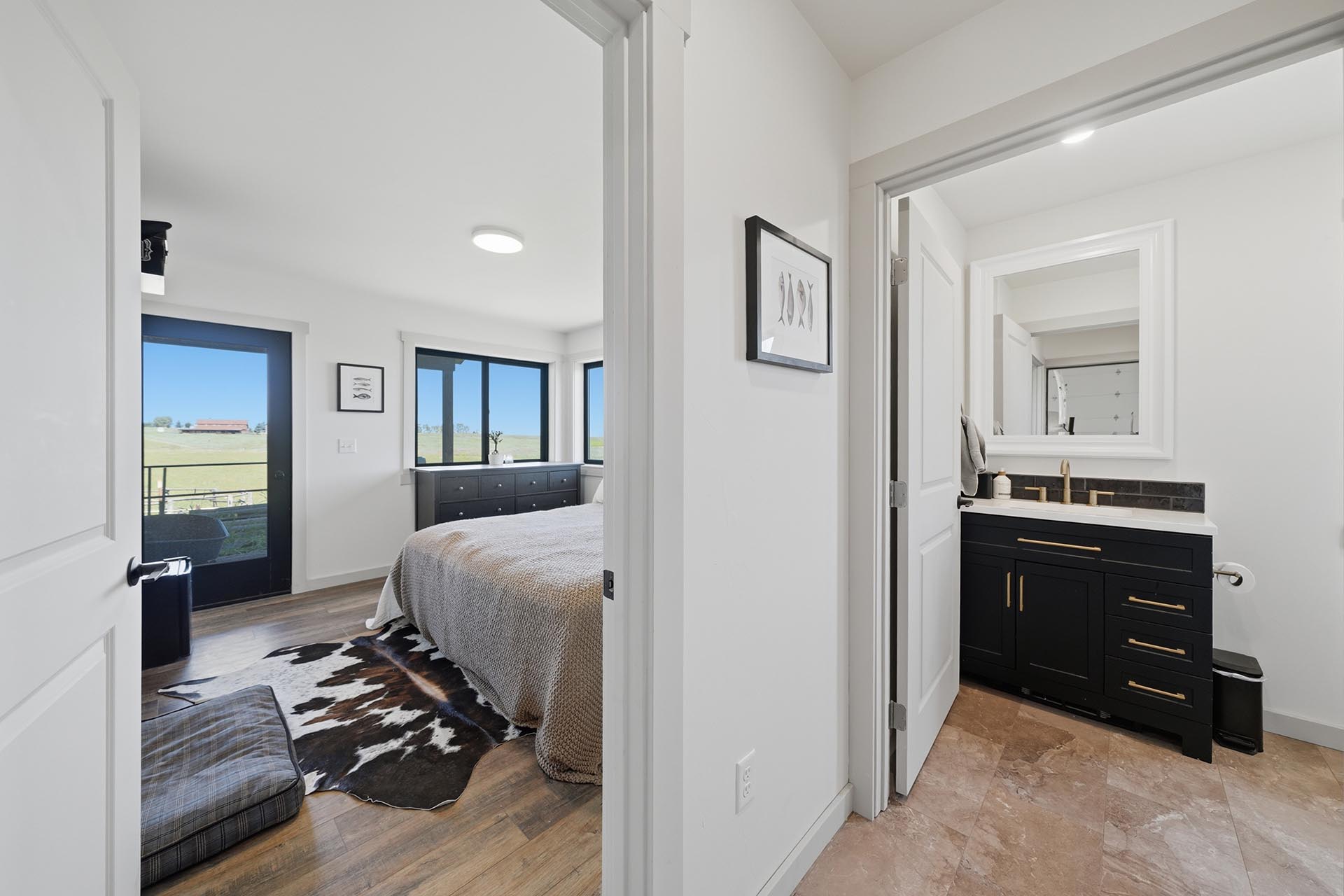 modern bathroom vanity montana trailcrest horse property