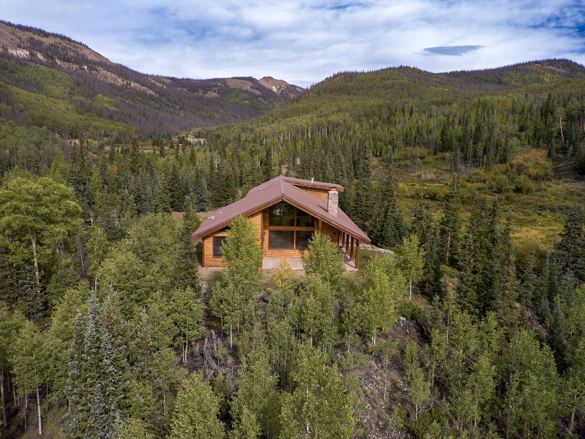mountain log home for sale colorado emerald ranch