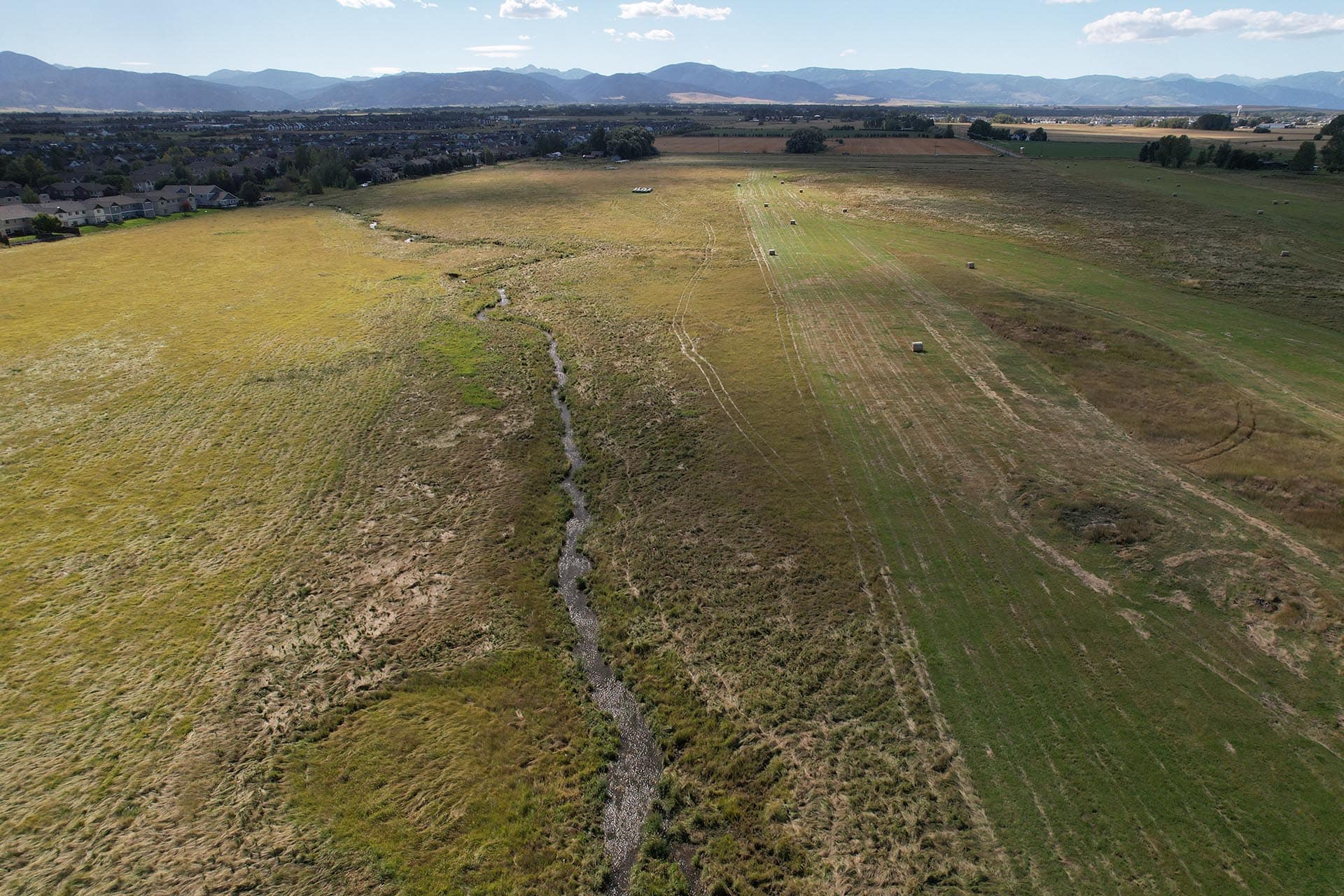 mountain view property with creek montana west bozeman homestead