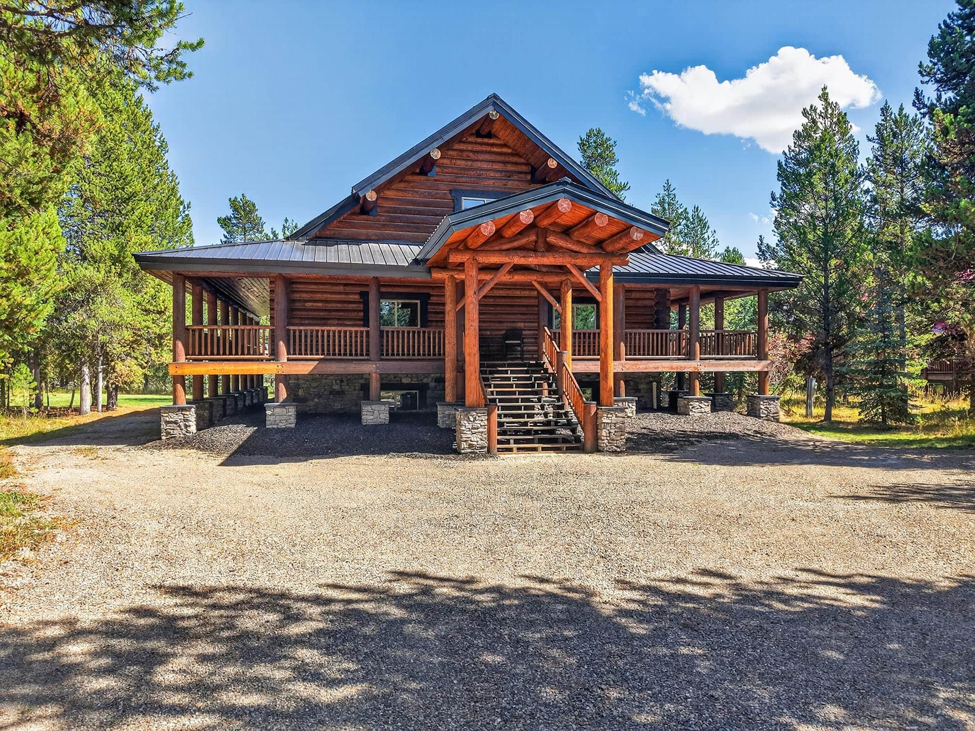 outdoor fireplace deck idaho henrys fork ace high lodge