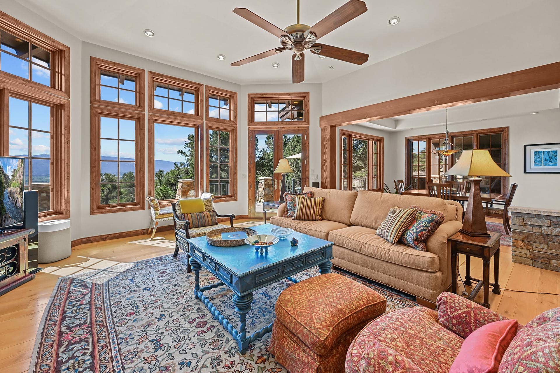 panoramic view residential estate colorado collegiate peaks ranch