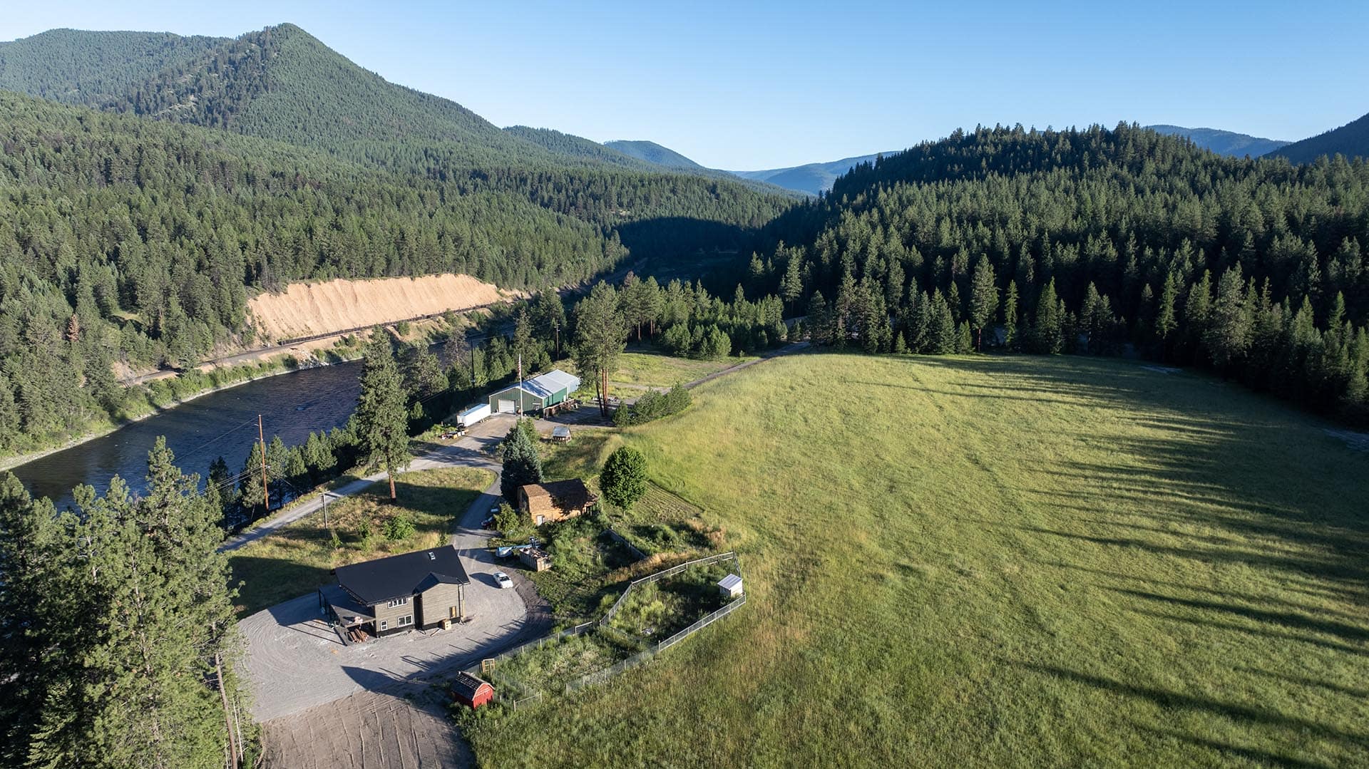 private meadow montana clark fork timeless river retreat